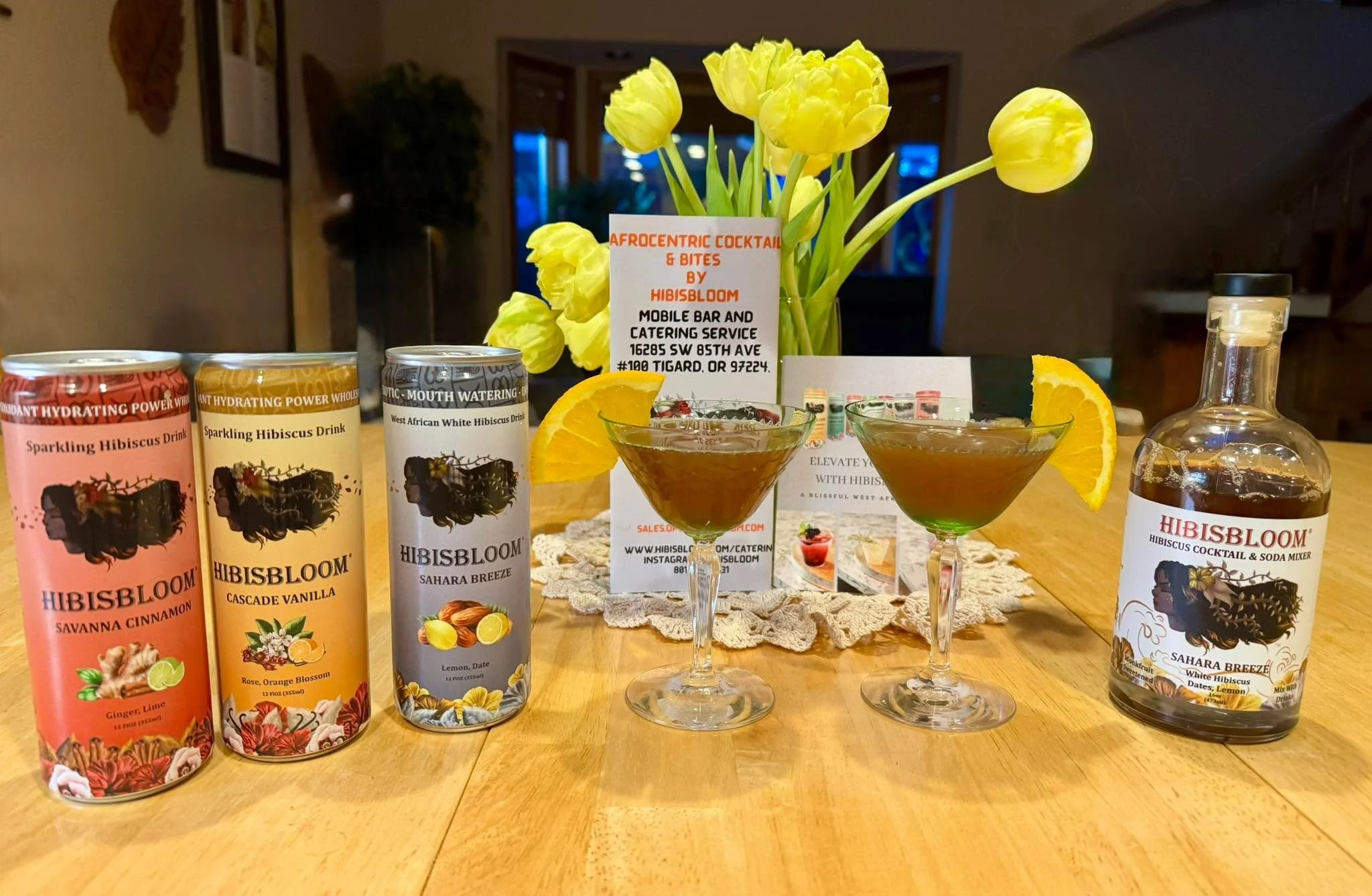 Who has experienced these delicious Hibiscus drinks? They are now selling direct to consumer and with the owner&rsquo;s Ivory Coast Africa heritage are now introducing the most unique menu of African/French influenced meals. 

Grand Opening- free can