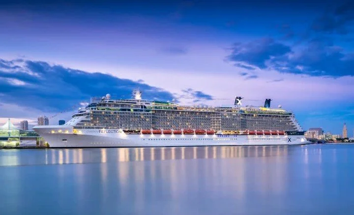 Isn't she stunning? 🌟 Set sail on a journey of elegance and adventure aboard the Celebrity Reflection! With exquisite dining, enthralling entertainment, and breathtaking destinations, this ship guarantees an unforgettable experience for every guest.