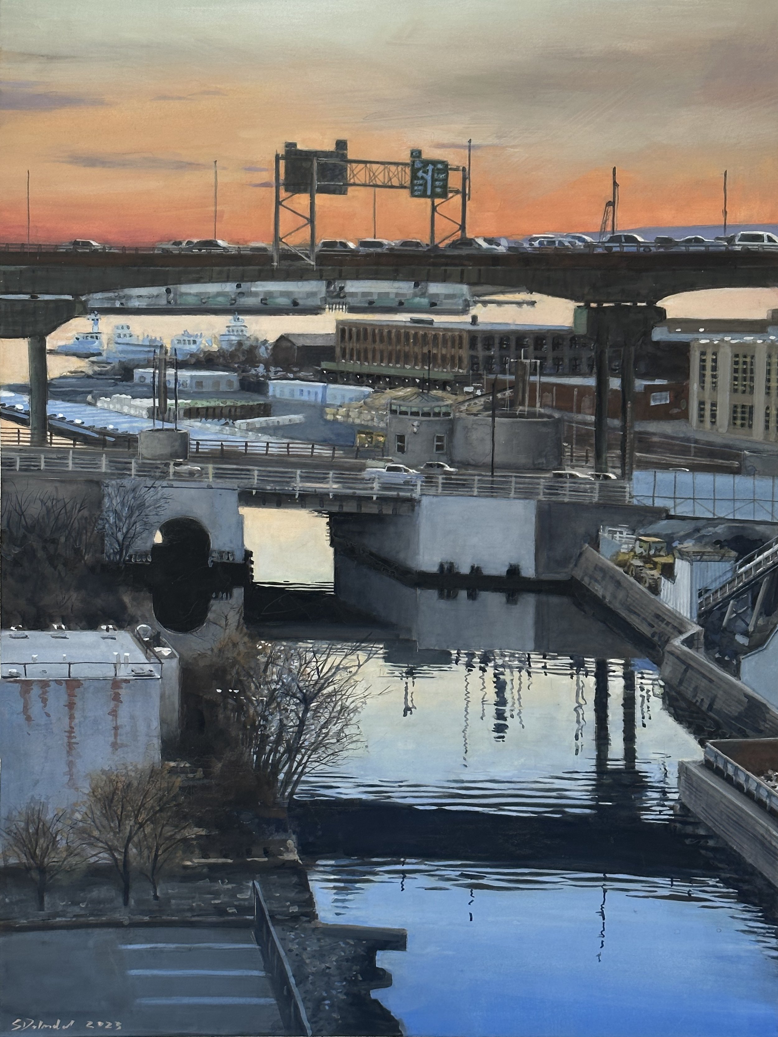 Winter Evening, Gowanus, 2023