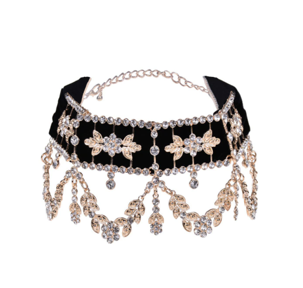 Vintage Crystal Choker — Love Leone by 