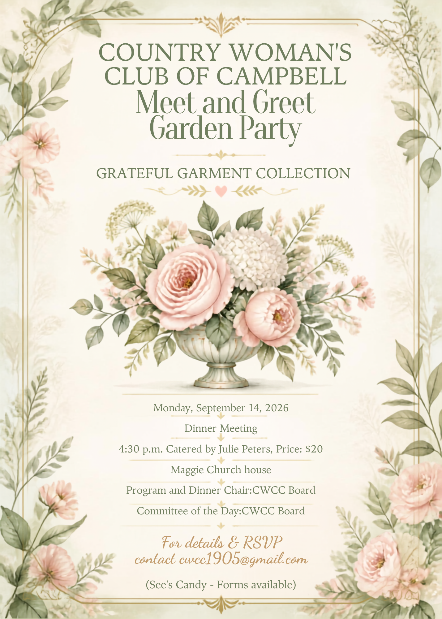CWCC Meet &amp; Greet Garden Party