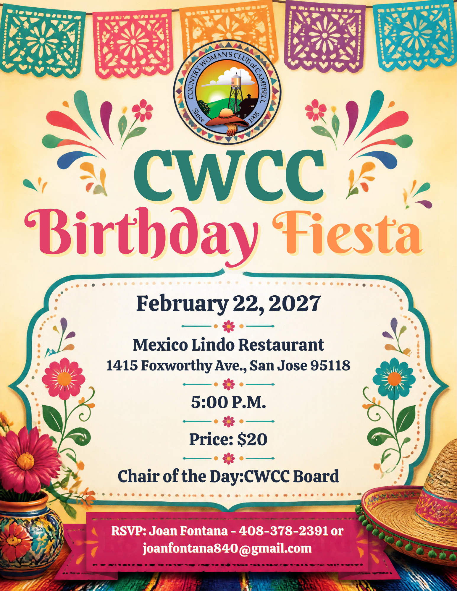CWCC - Birthday Fiesta Club meeting