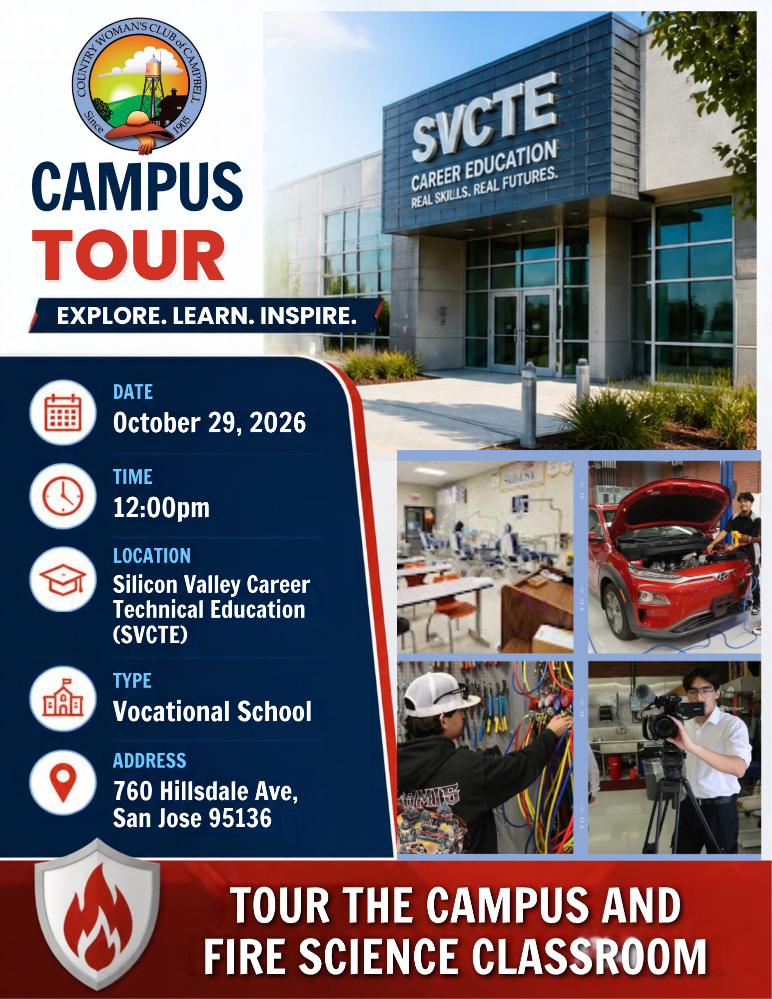 Campus Tour of the SVCTE - Oct 29 at 12pm
