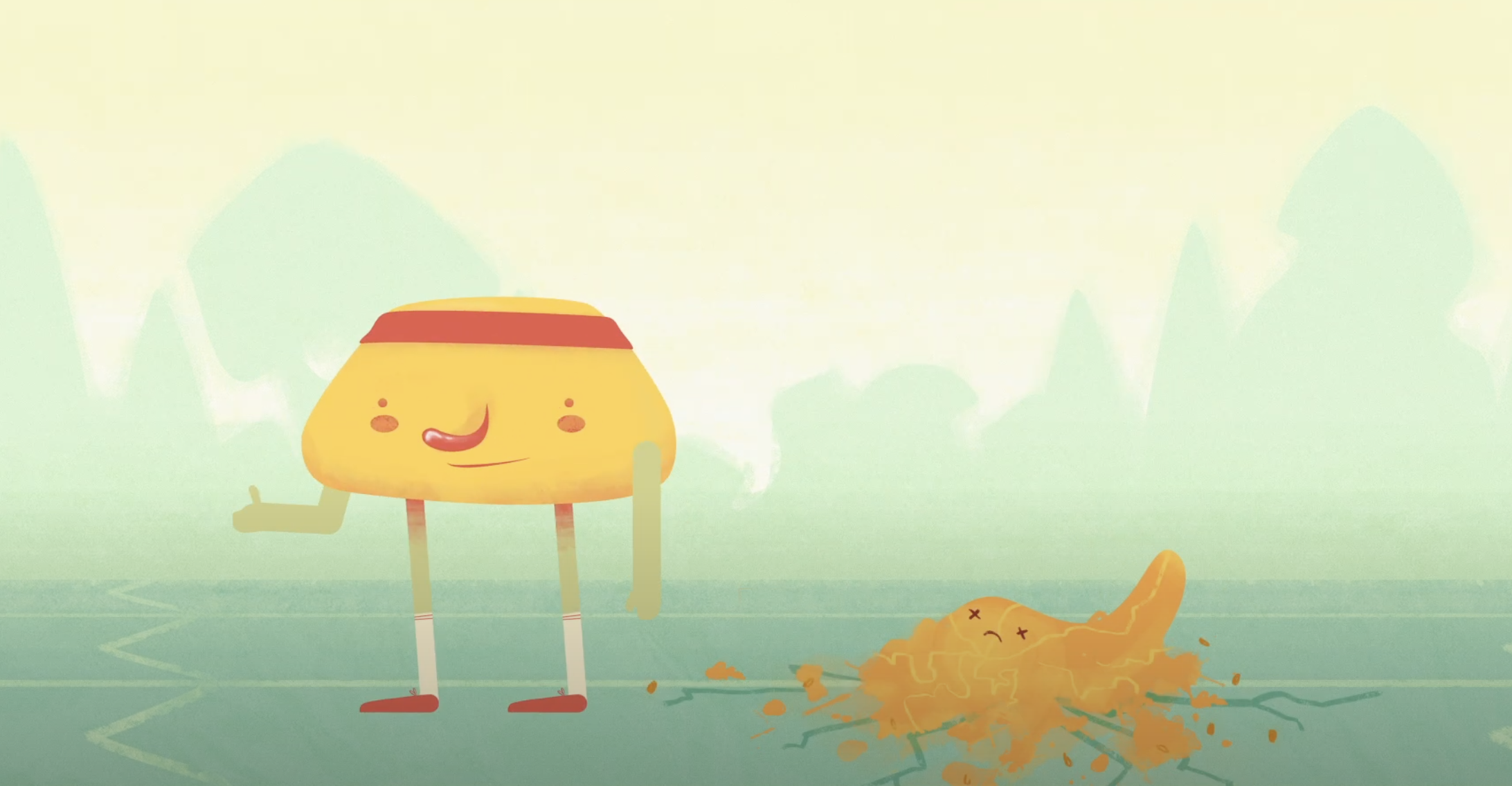 Character Animation | Squash Jumping out of the way