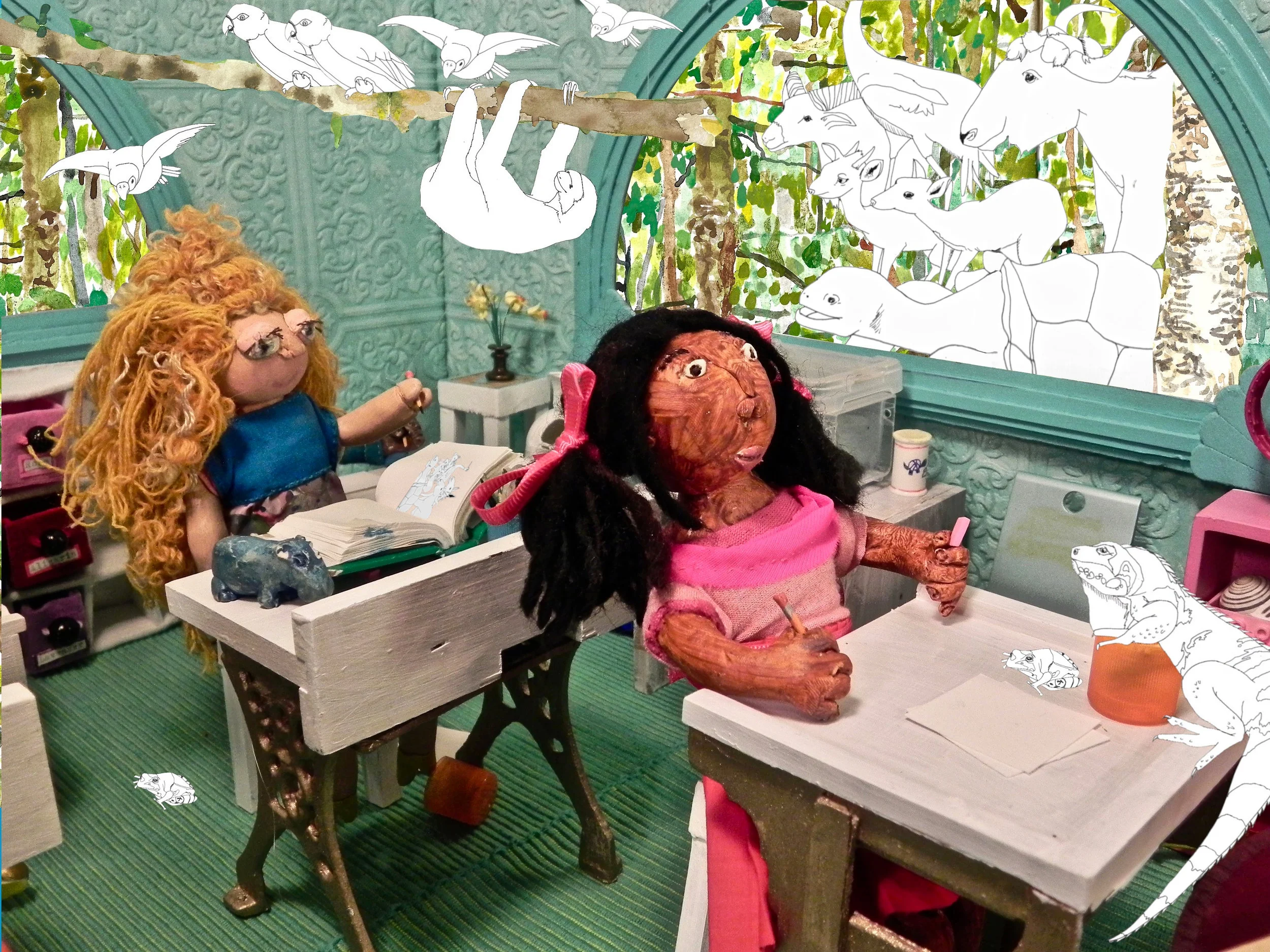 Day dreaming in class