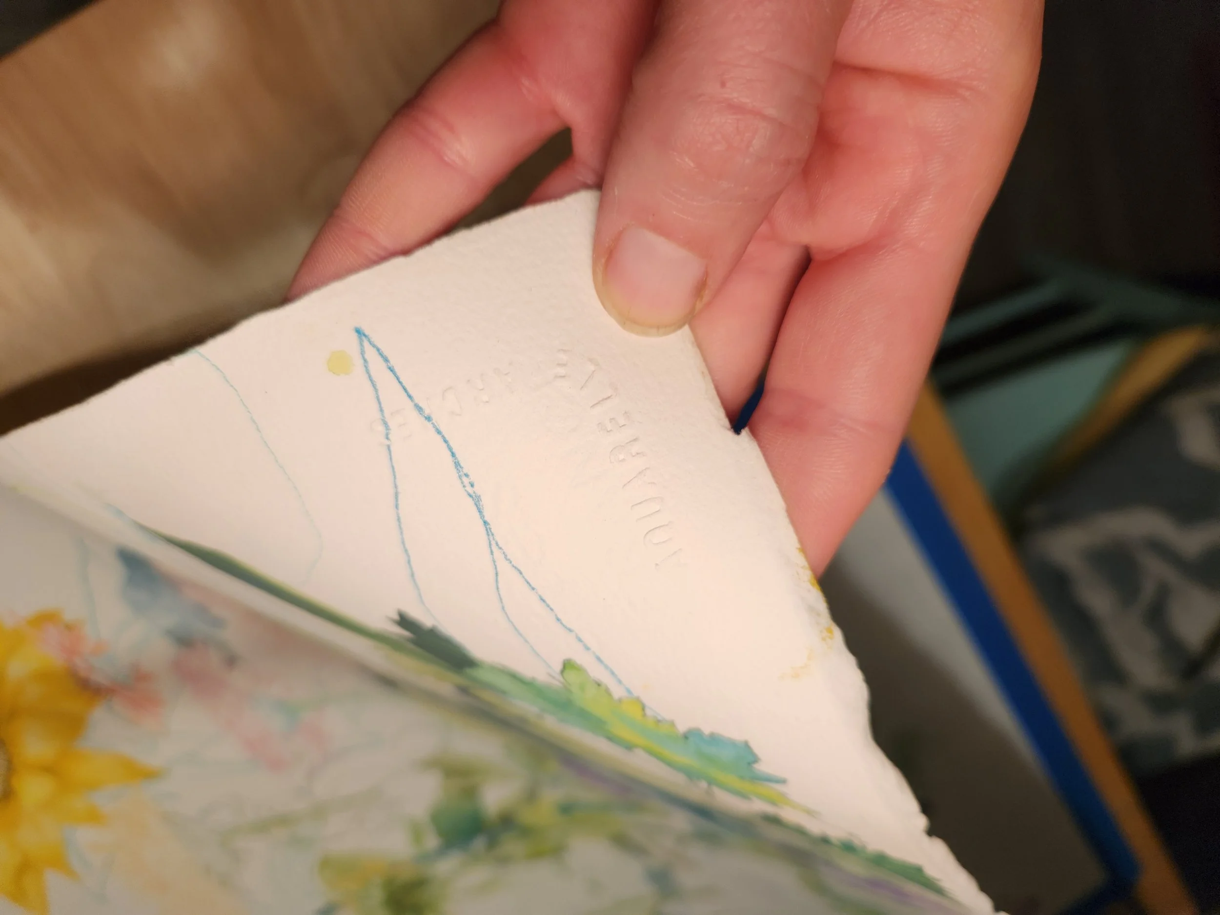 Aquarelle Arches Hot Press Textured Watercolor Paper Watermark