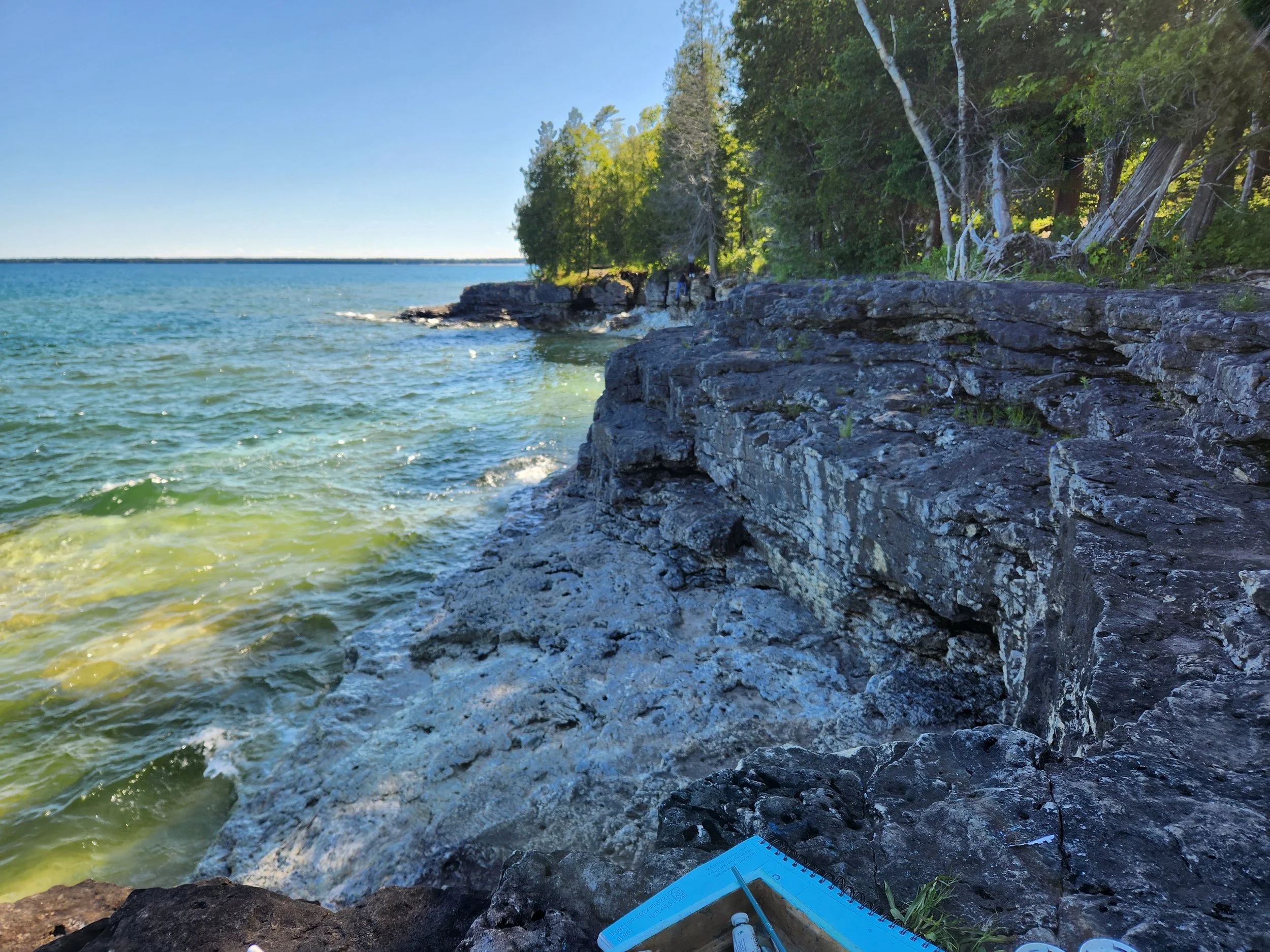 Plein Air Painting at Cave Point Park 2023-24 (Not a Cave)