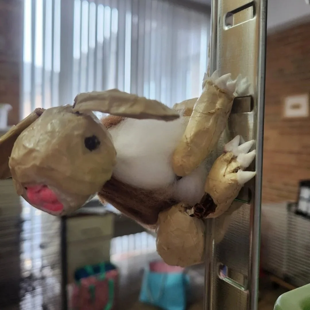 My Magnetic Papier Mache Rabbit Puppet in Process 2024
