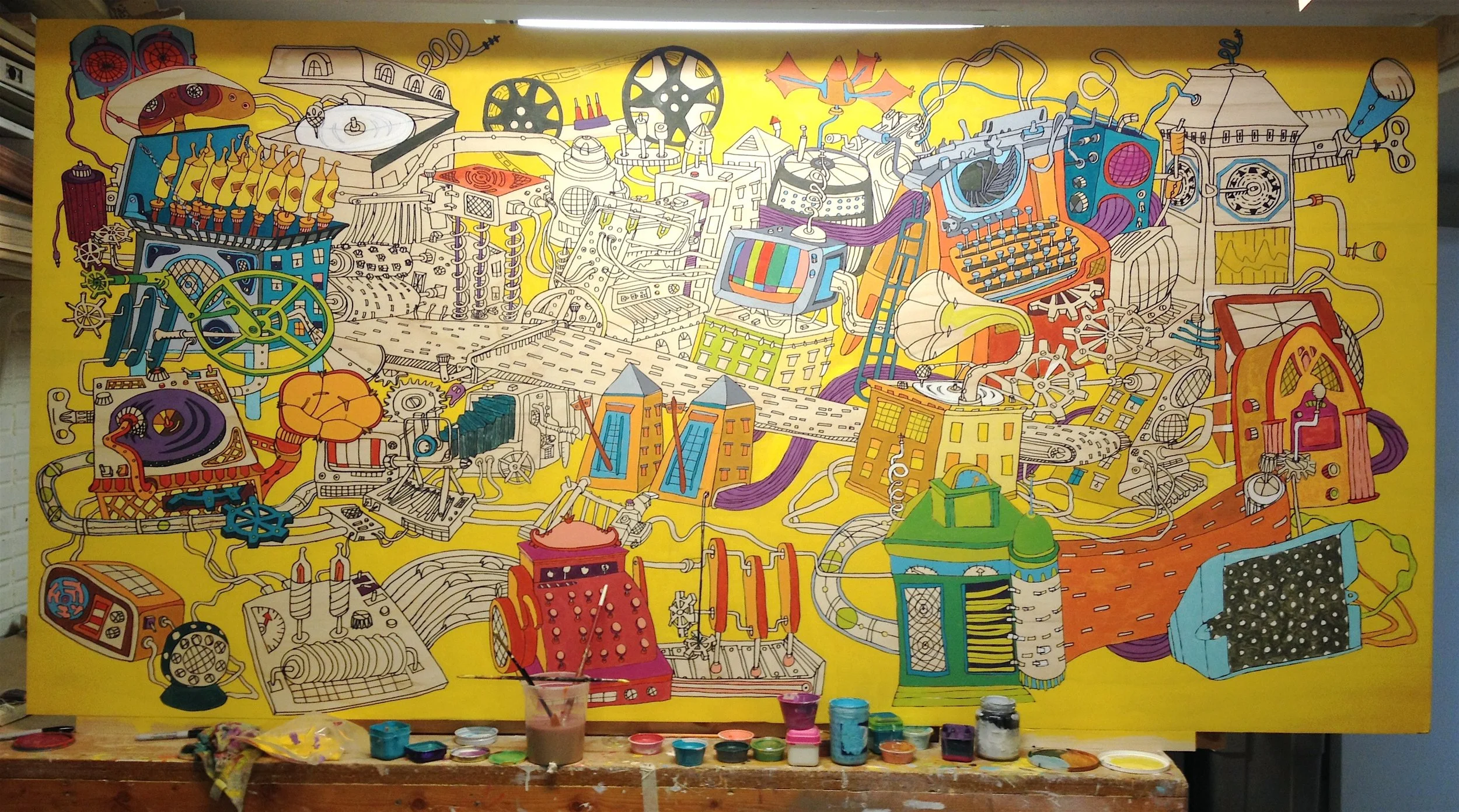 Bayview Milwaukee A Lot Juried Artist Mural Competition 2013 (2/3 complete)