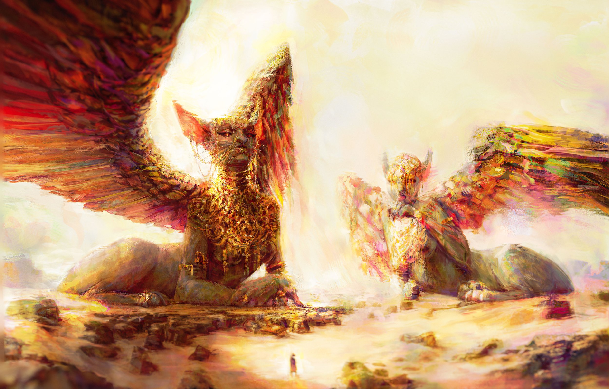 Sunbathing Sentinels
