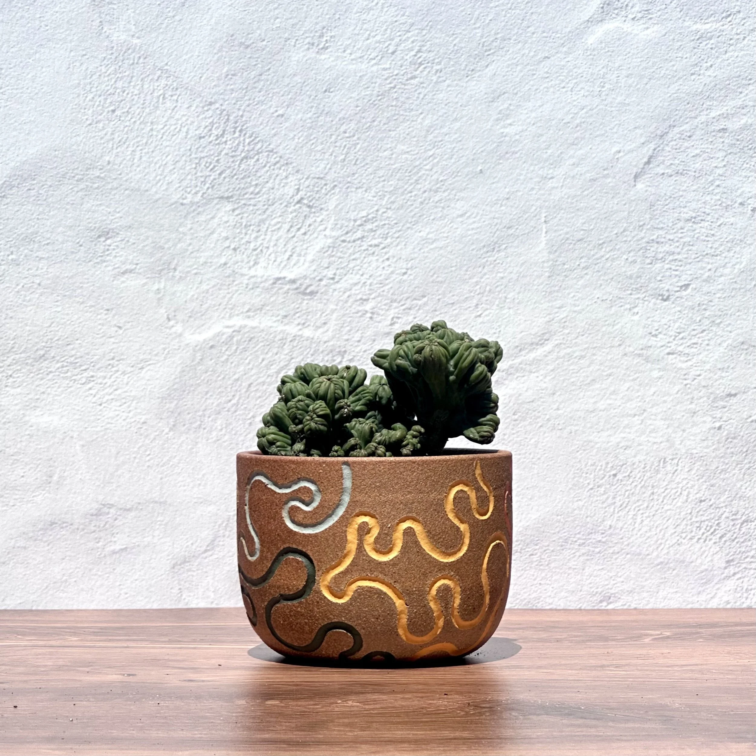 Colorful Squiggle Small Planter