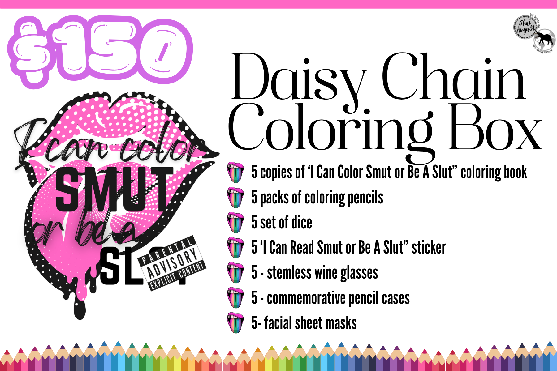Daisy Chaiin - I Can Color Smut or Be a Sl8t Coloring & Activity Book