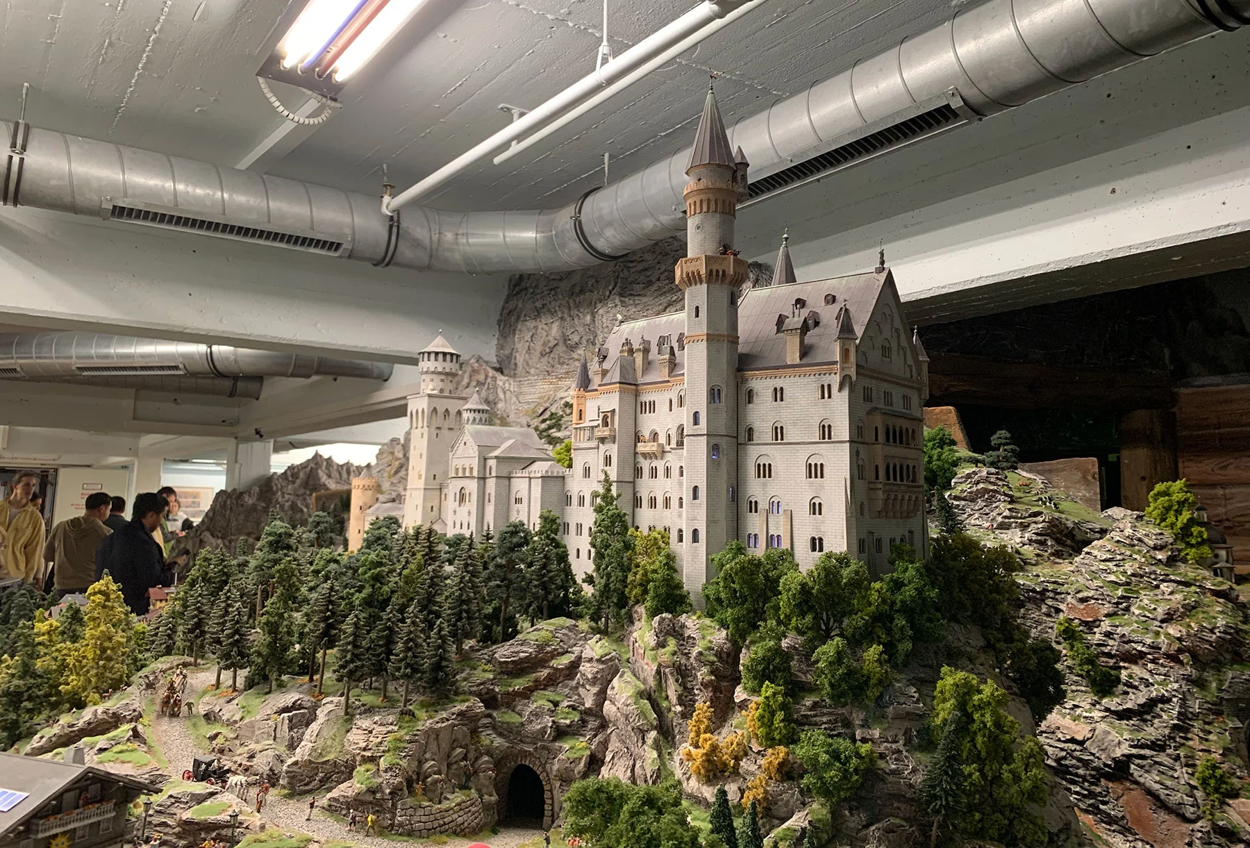 NOTE: This is a pic I took at Miniatur World of the Neuschwanstein Castle. I preferred this image since it the angle shows its similarity to Disney’s castles…