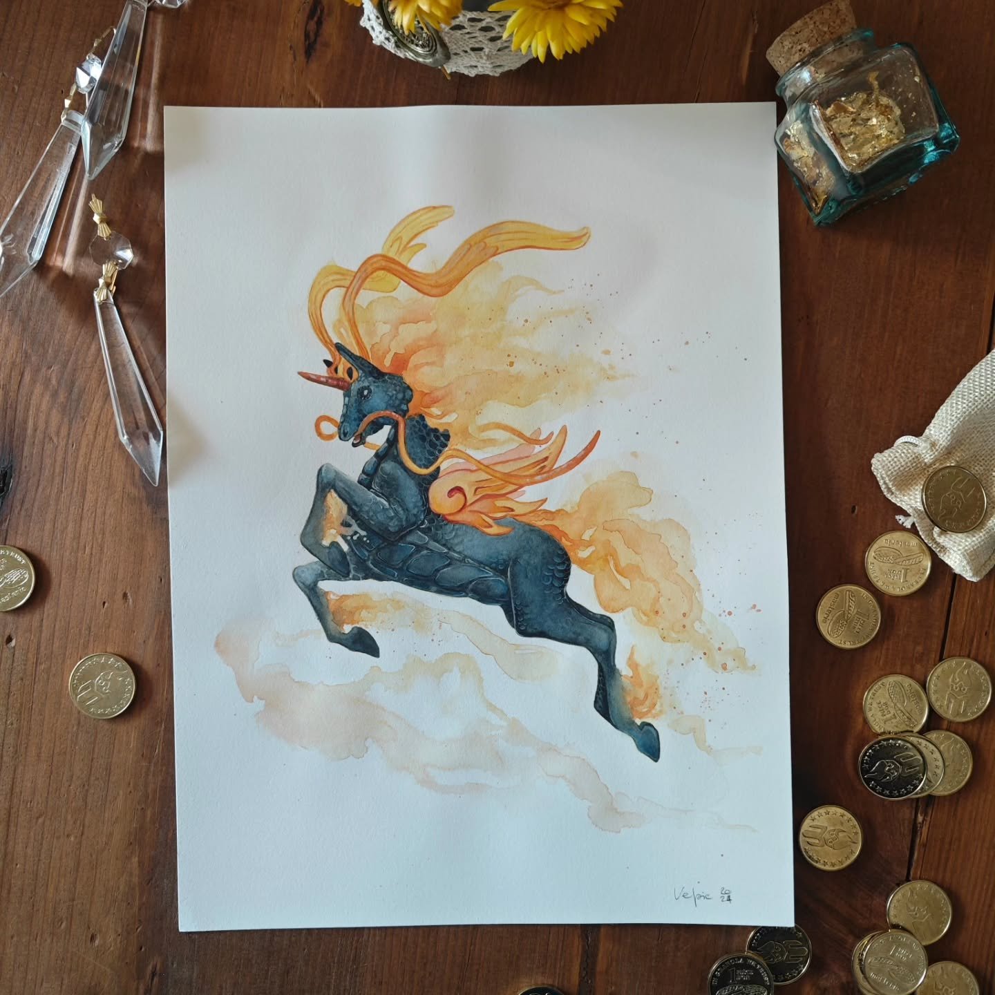 🔥 Cette ann&eacute;e, nous serons sous le signe du cheval de feu ! Alors quoi de plus normal que de vous repartager quelques d&eacute;tails de mon kirin inspir&eacute; du pyrin ?
J'esp&egrave;re aussi pouvoir lancer cette ann&eacute;e la nouvelle co