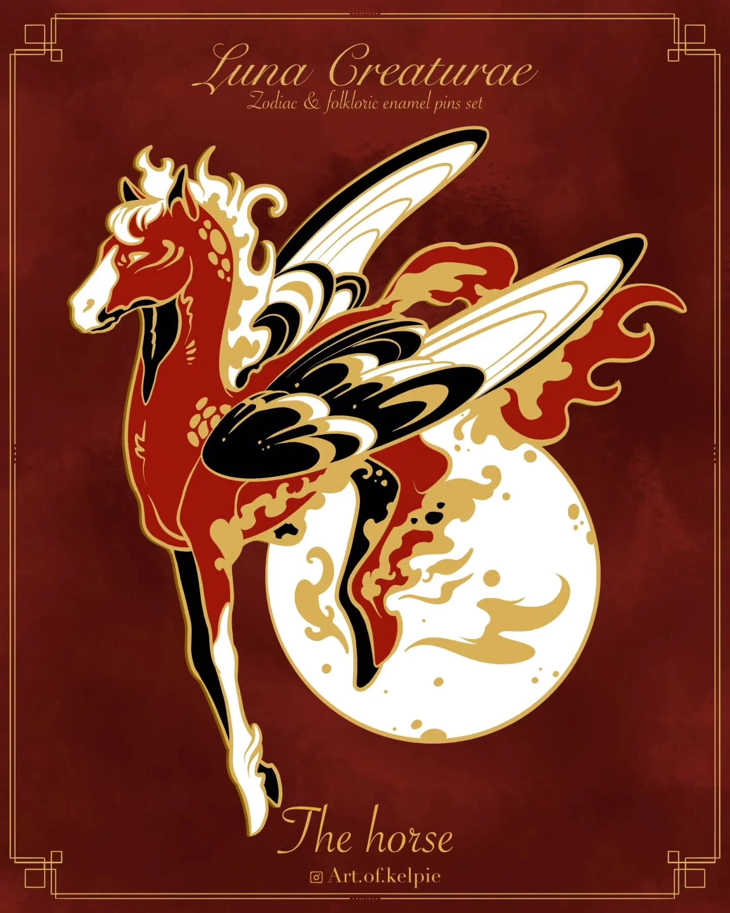 🧧Happy lunar new year, year of the fire horse 🧧
I need your help, I am still unhappy with the horse pin for the new zodiac's pins collection so let me know which one you prefer and what I should correct! 
I am working hard to be on time for an earl