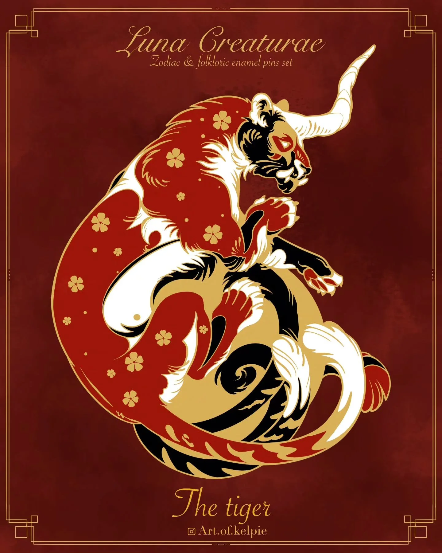 🐅 Shortly after the Emperor crowned the Ox, the Tiger clawed his way out of the river to claim his place. He had to swim against the strong currents of the waters to reach the banks of the river. The Emperor was so delighted by his efforts that he n