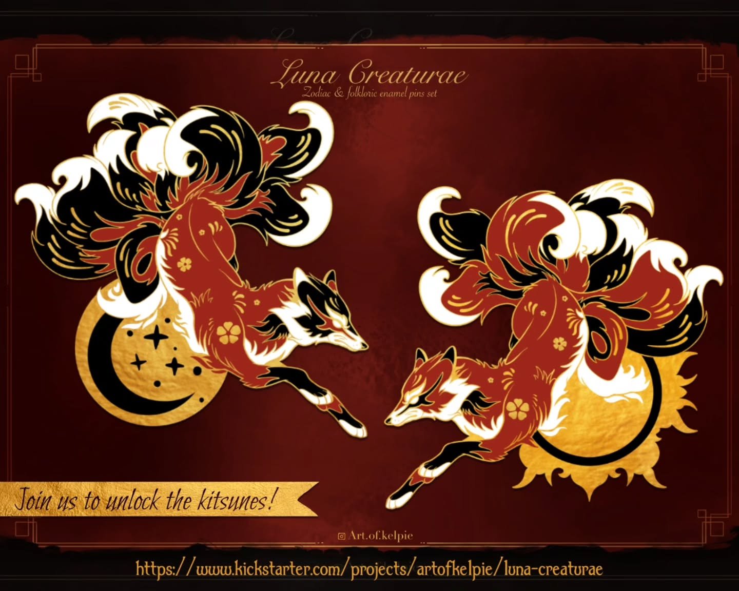 🌸Luna Creaturae 🌸
Let's share the world this new set of enamel pins!
I gathered all my designs, to make it easier for you to reshare or put the post in your stories! 
Make your sign shine though the internet! 
https://www.kickstarter.com/projects/a