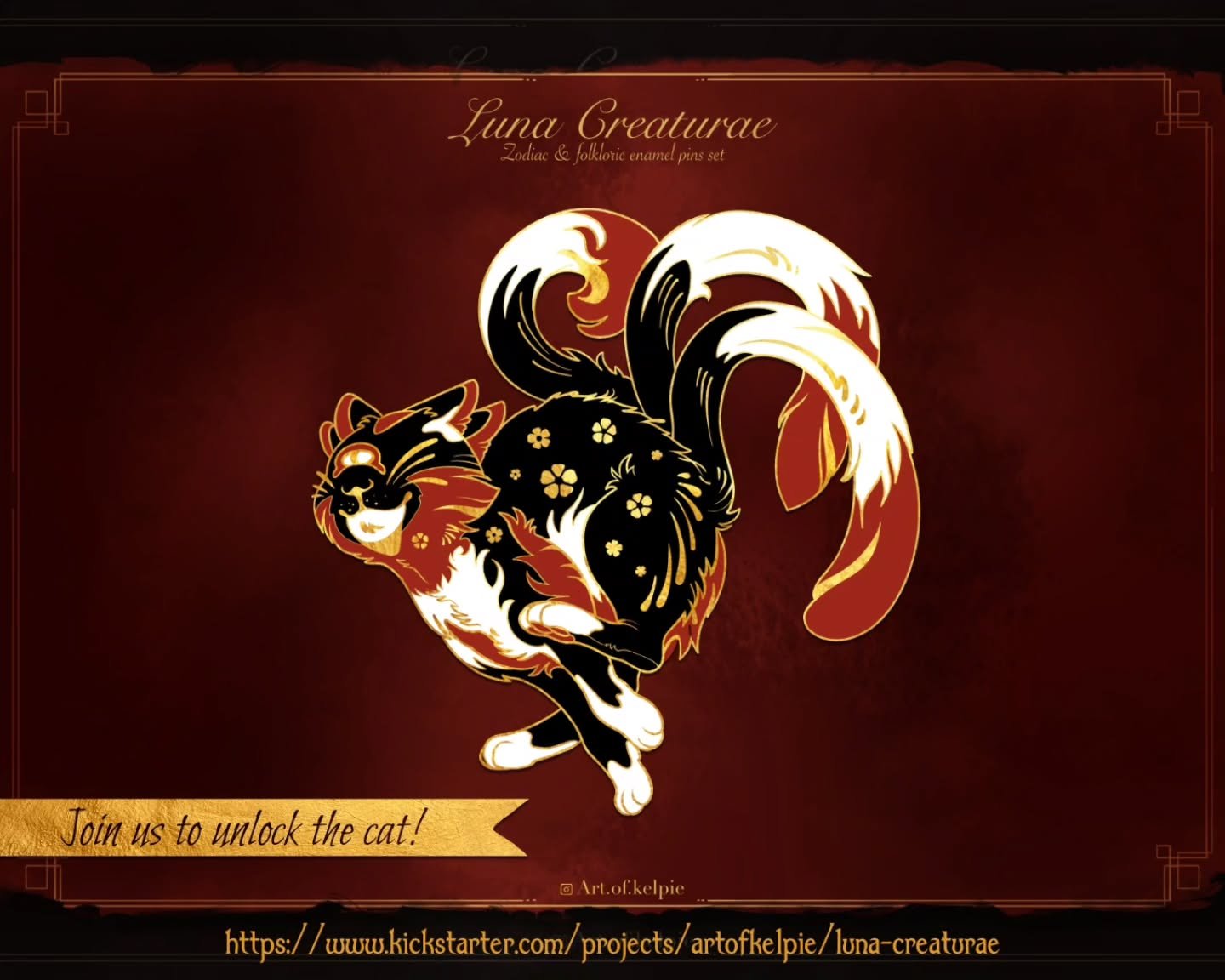 🌸 Luna Creaturae is funded!!🌸
Thanks to you and your amazing support, the pins will be made into a handful of shiny trinkets filled with magic 🌙
We now have one week to make the campaign grow even more and try to reach the Cat and his Kitsune frie