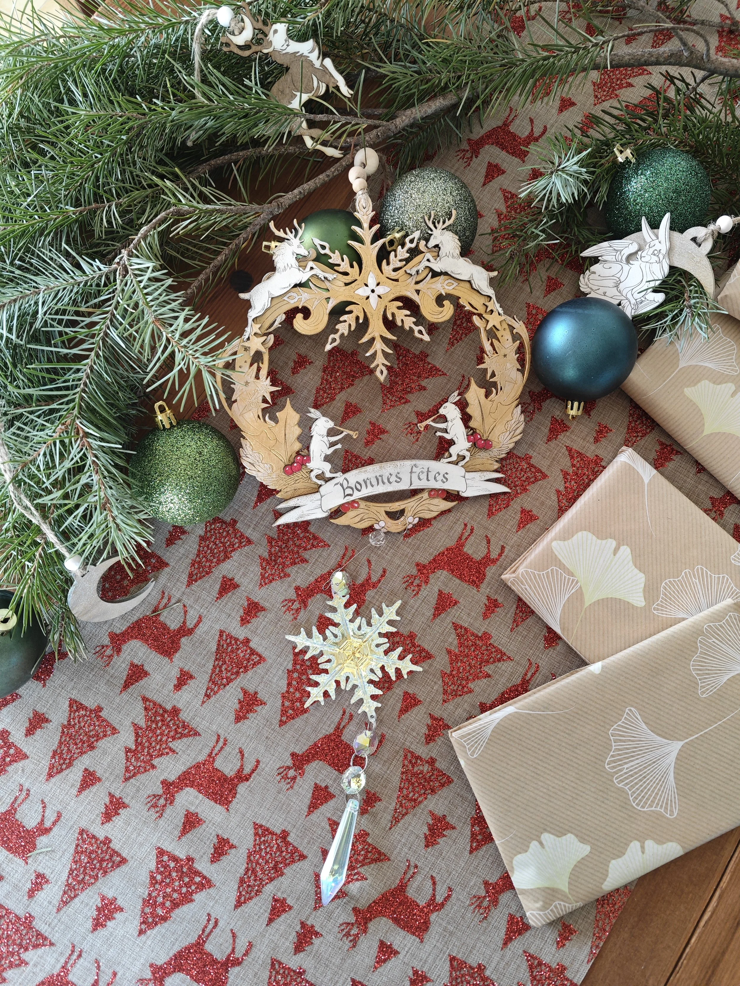 Couronne nuit d'hiver