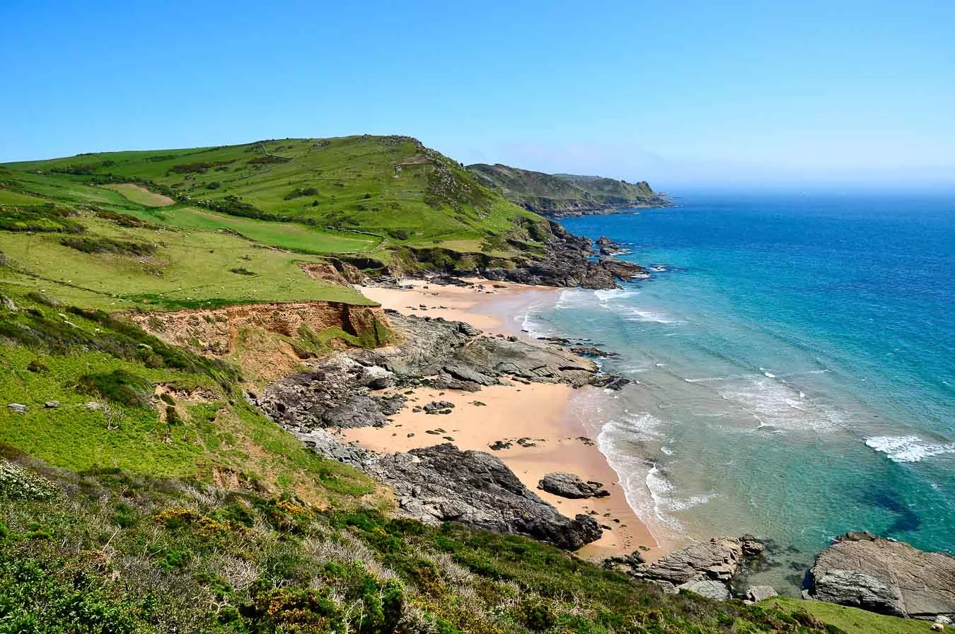 Gara Rock Beach, also known as Seacombe Sands, Devon.