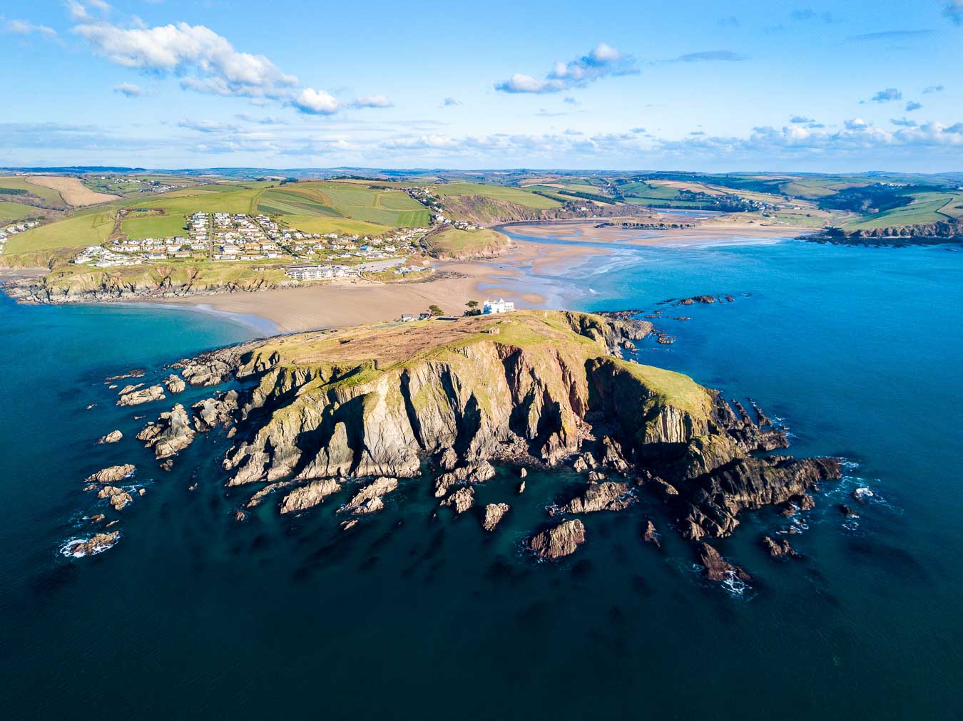 Burgh Island and Bigbury-on-Sea. Devon. 