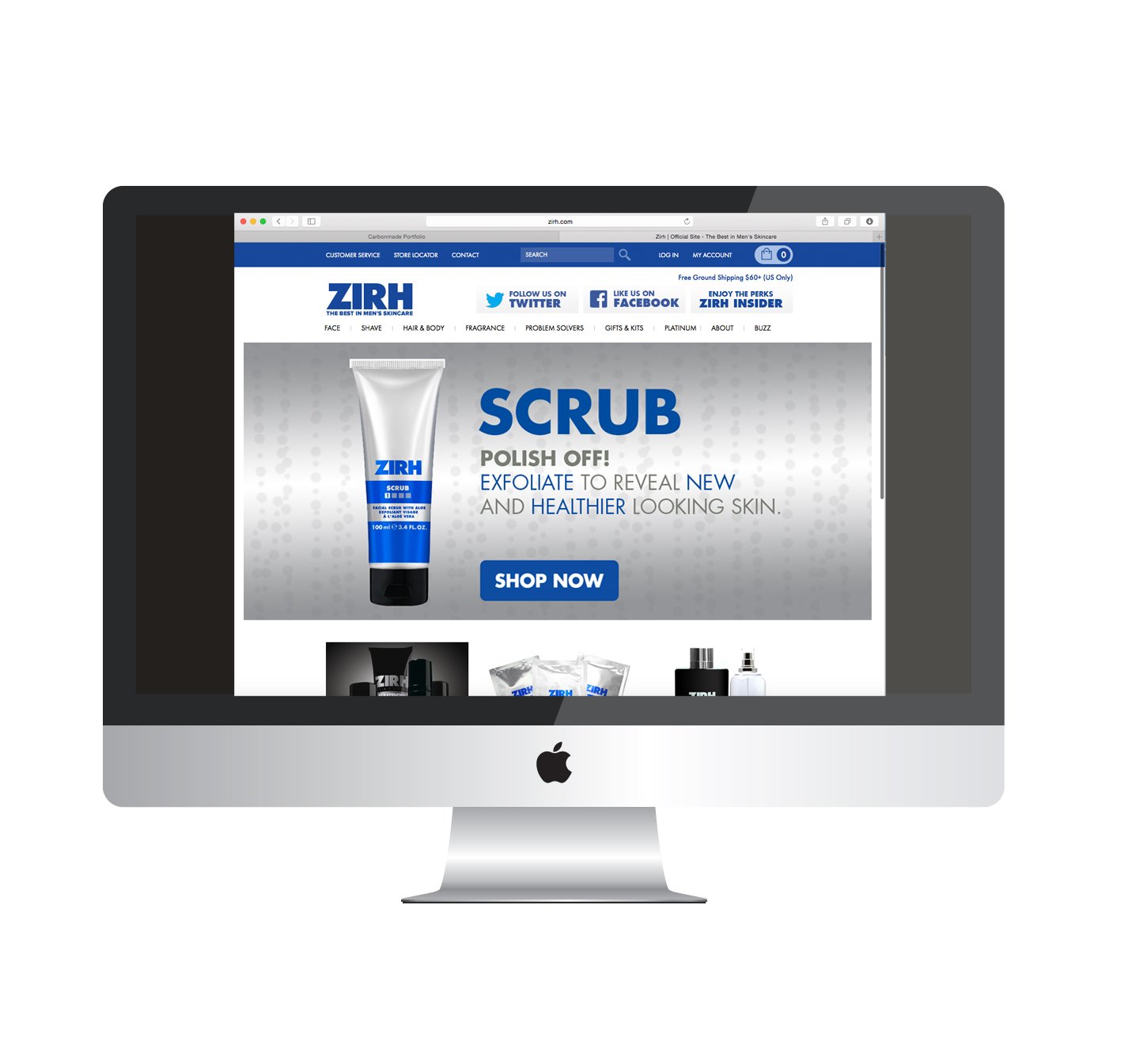 Zirh web banner design