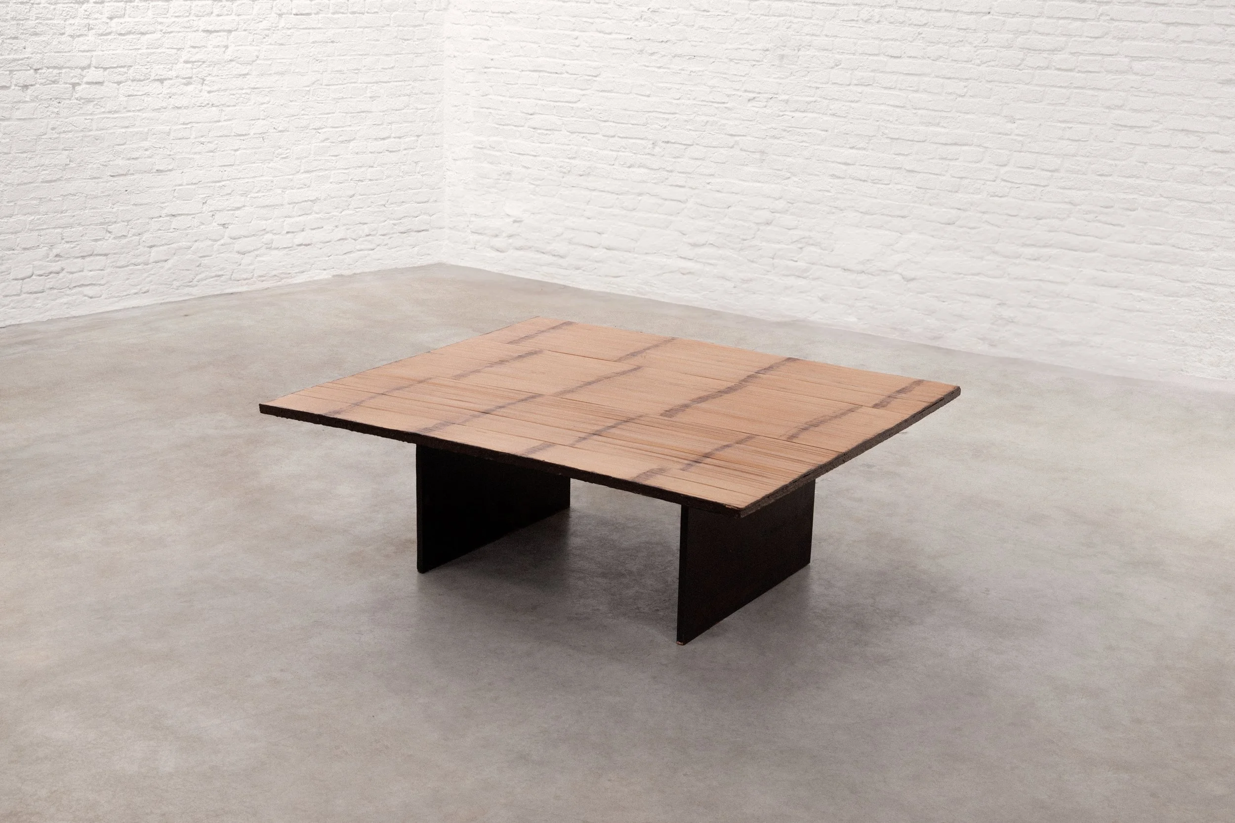 Bamboo Coffee Table Attributed to Axel Vervoordt, Belgium, 1980s