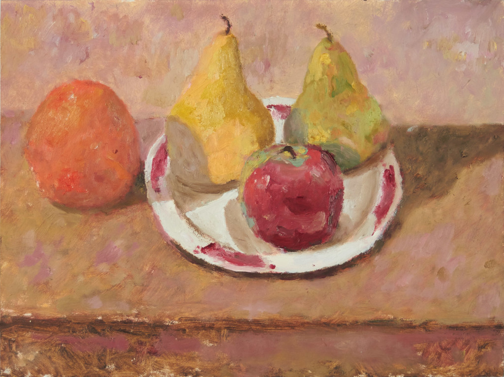 Plate with Fruit and Orange