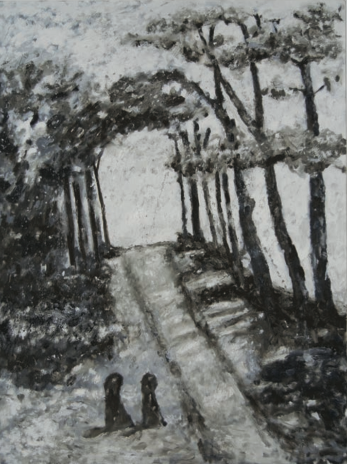 Path with Figures and Trees
