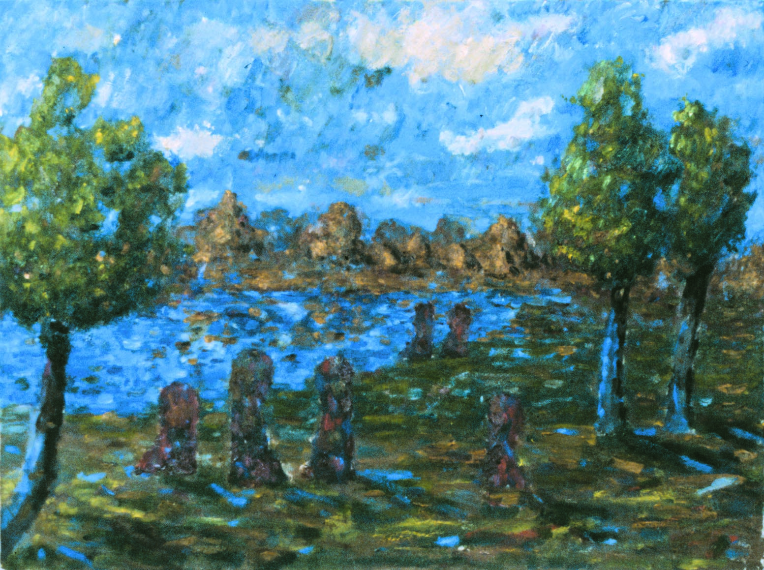 Figures at Lakeside