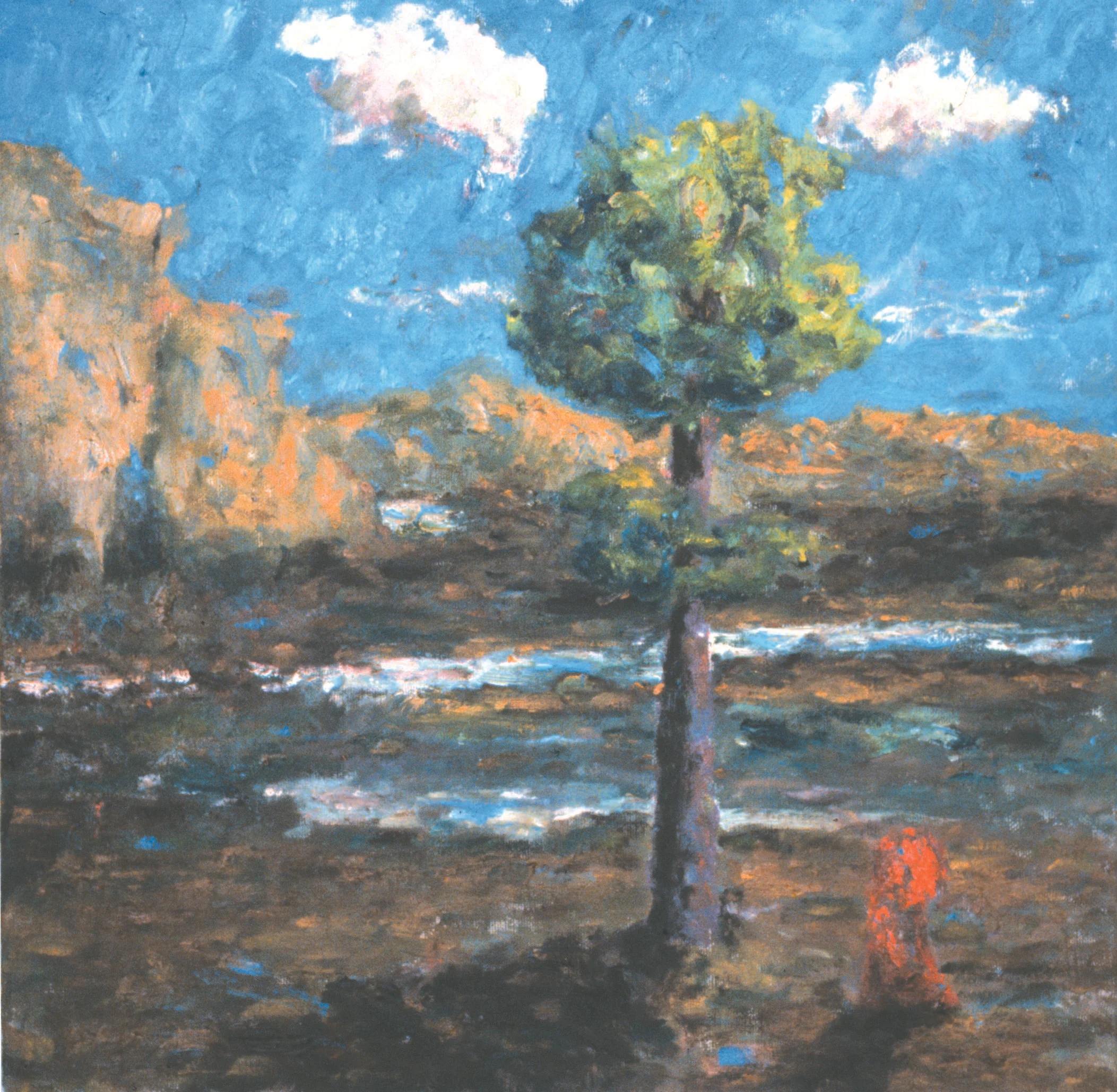 Figure in Rock Mountains