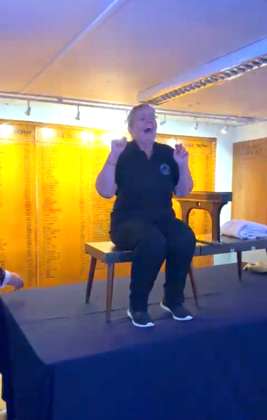 Debbie survives being sawn in half at Magic Night