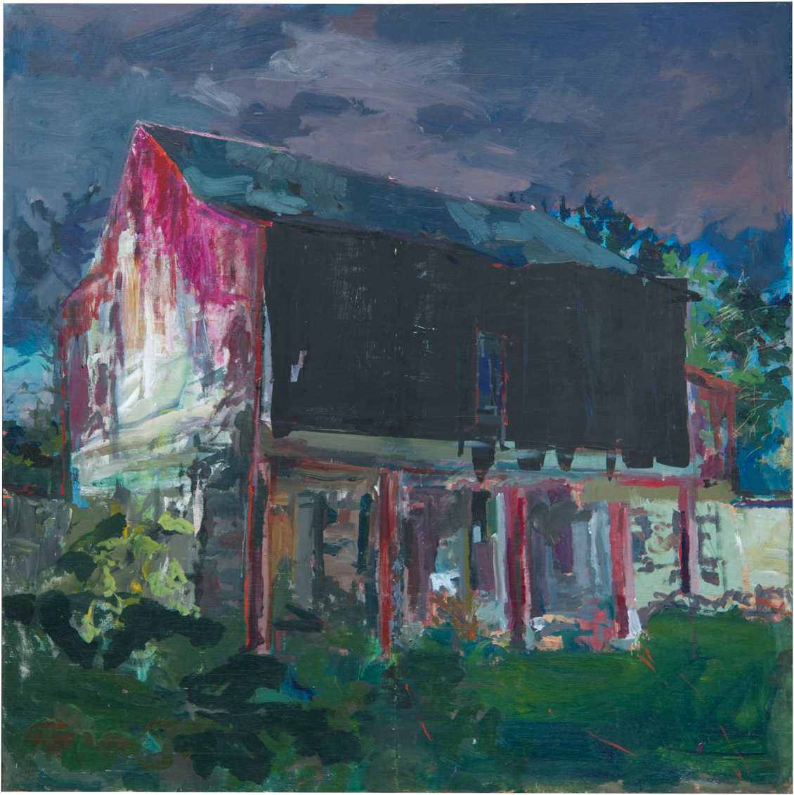  The Red Barn Acrylic on Panel  48” x 48”     