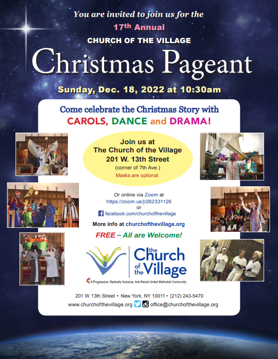 Annual Christmas Pageant — The Church of the Village
