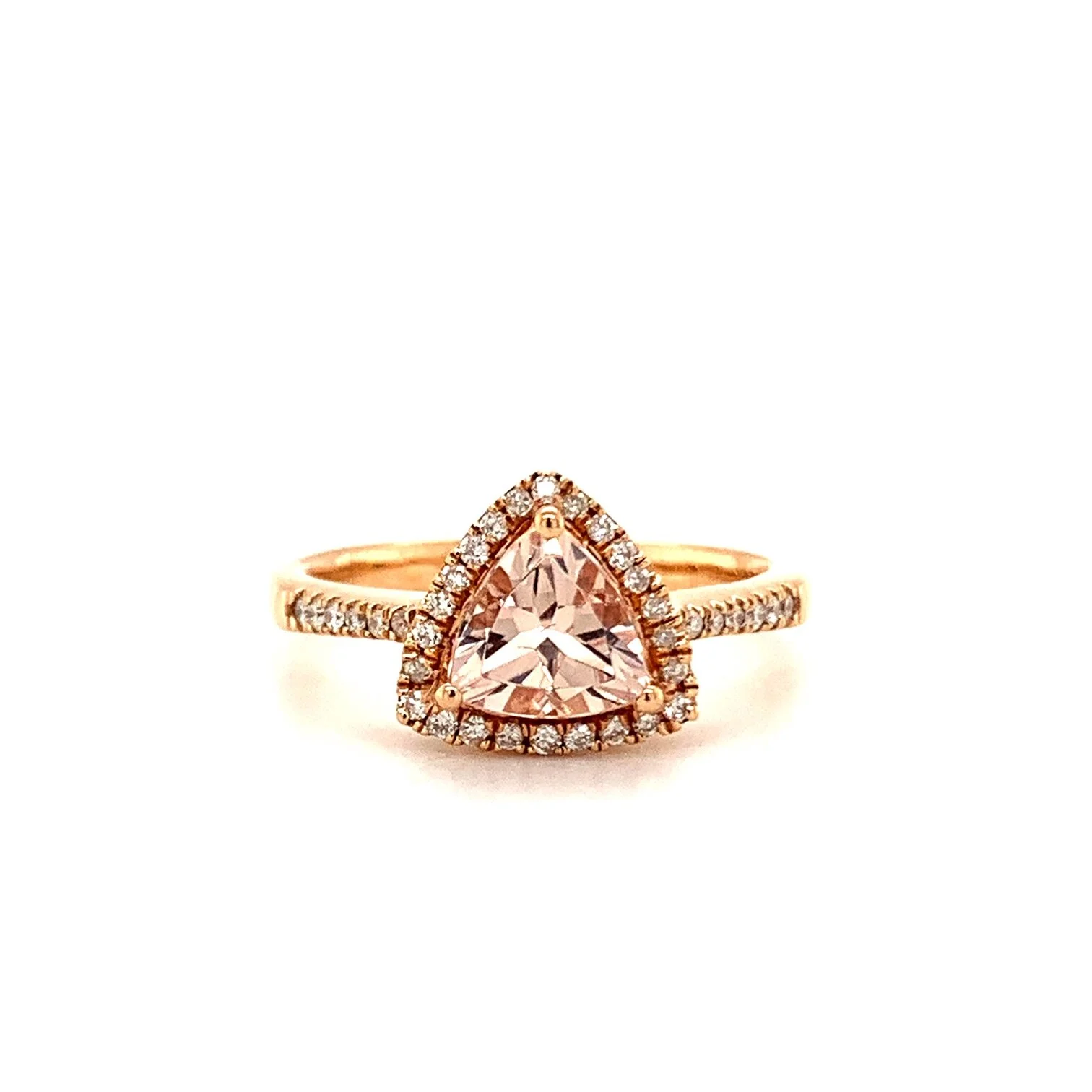 Morganite and Diamond Ring