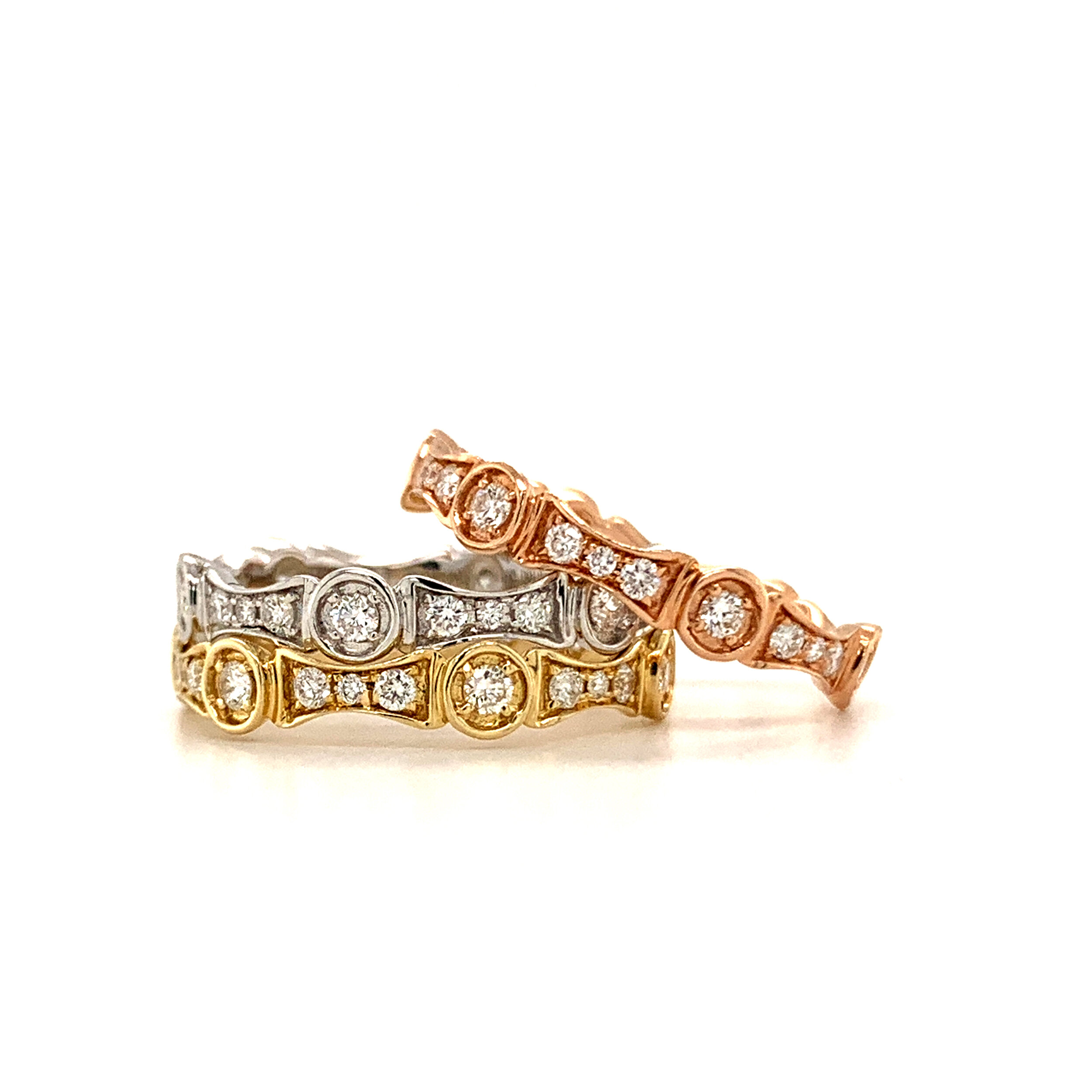 Diamond Trio Eternity Bands