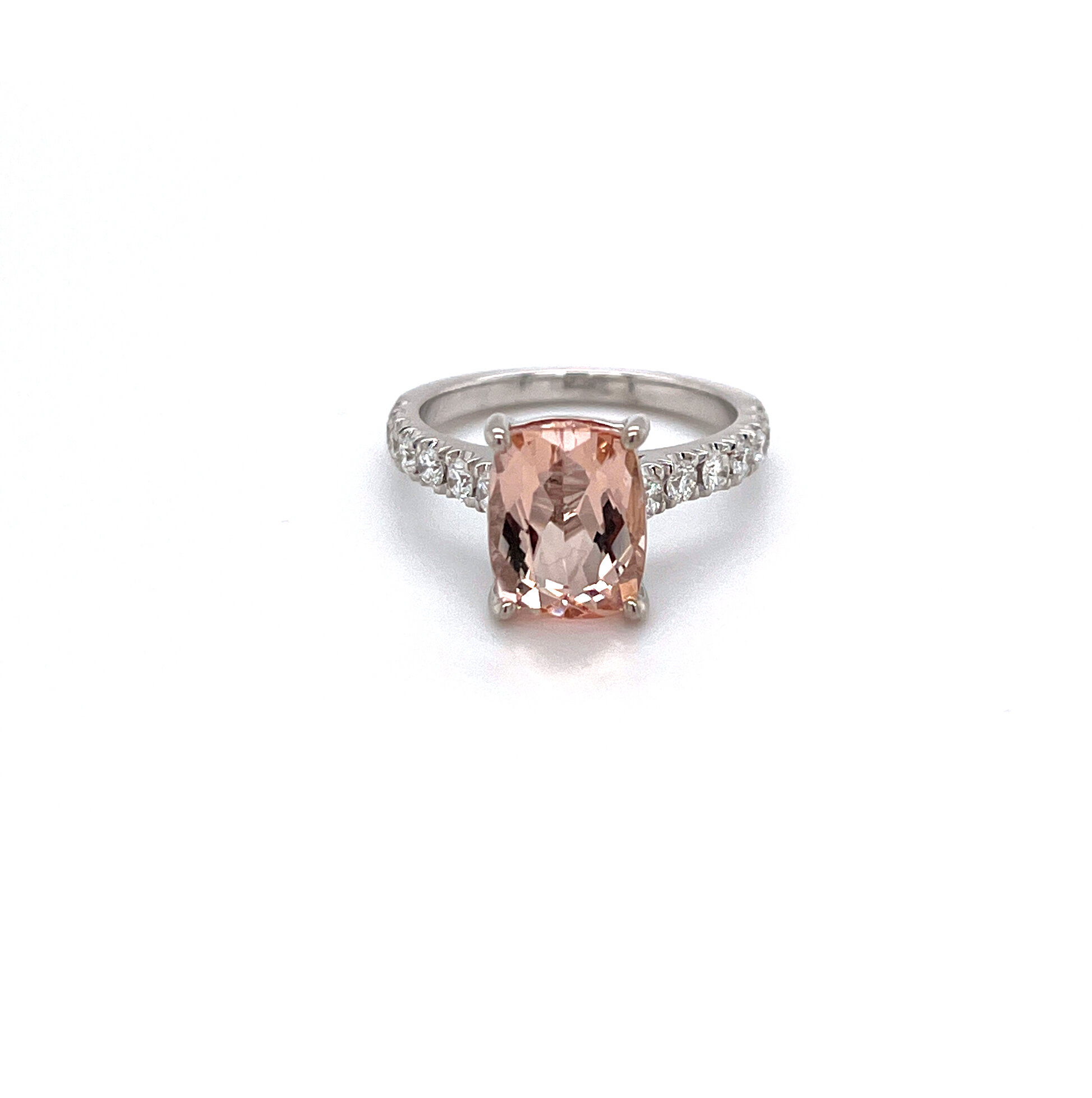 Morganite and Diamond Ring