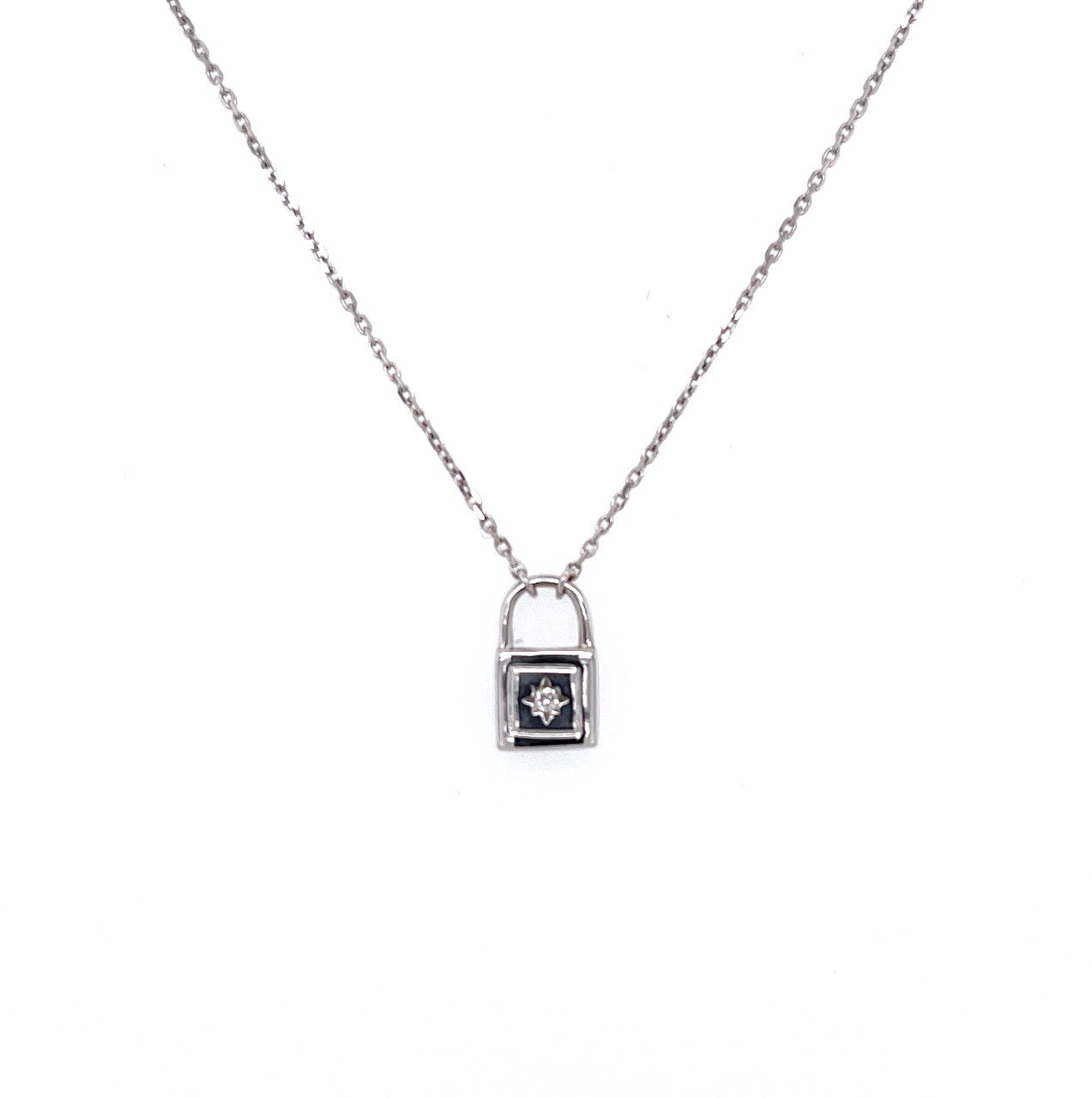 White Gold and Diamond Locket
