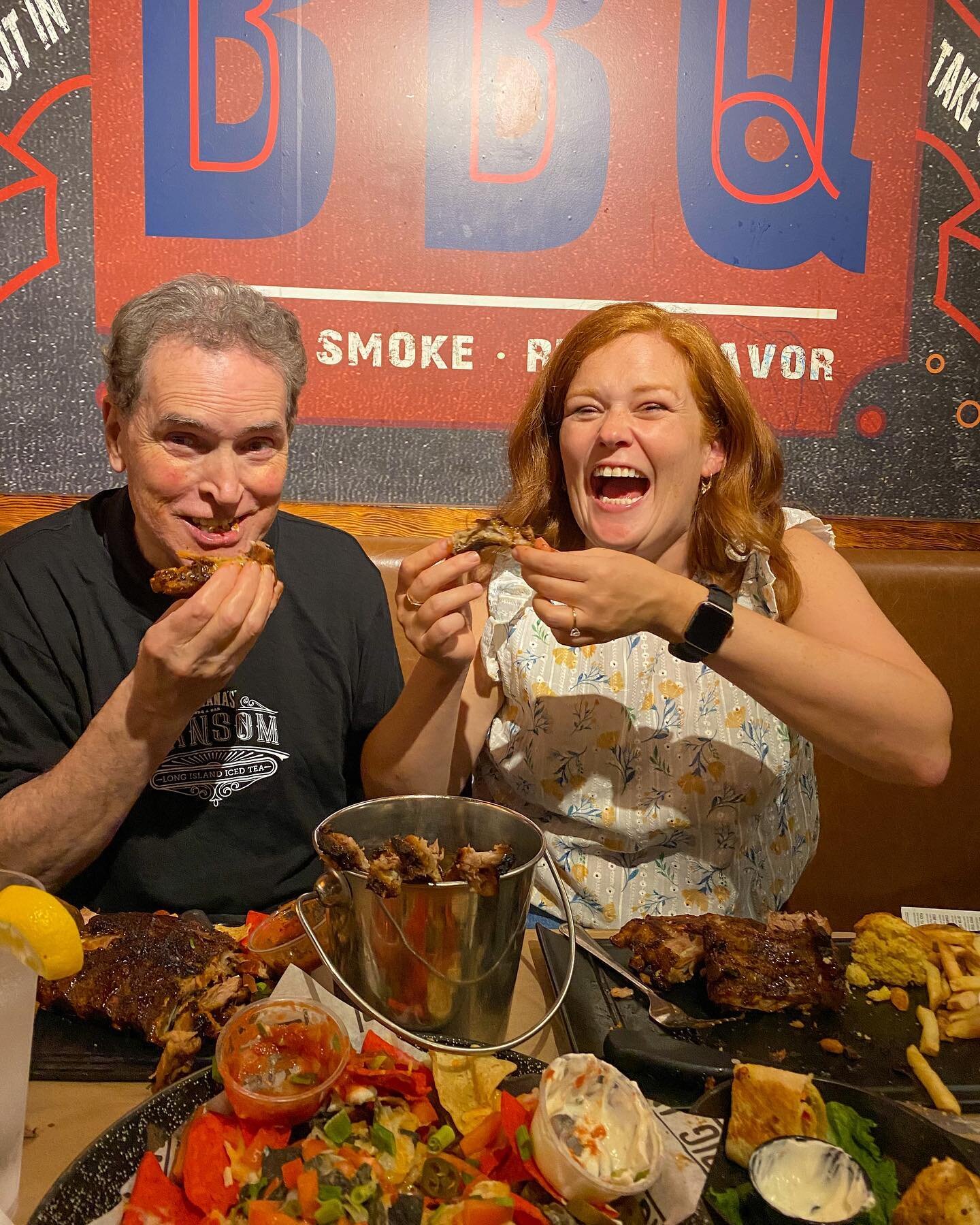 This might just look like a silly picture of Dad and I but it&rsquo;s actually a big deal to be here enjoying Ribfest at Montana&rsquo;s together. This year when Dad was discharged from the hospital they said it was likely that he would be on a puree