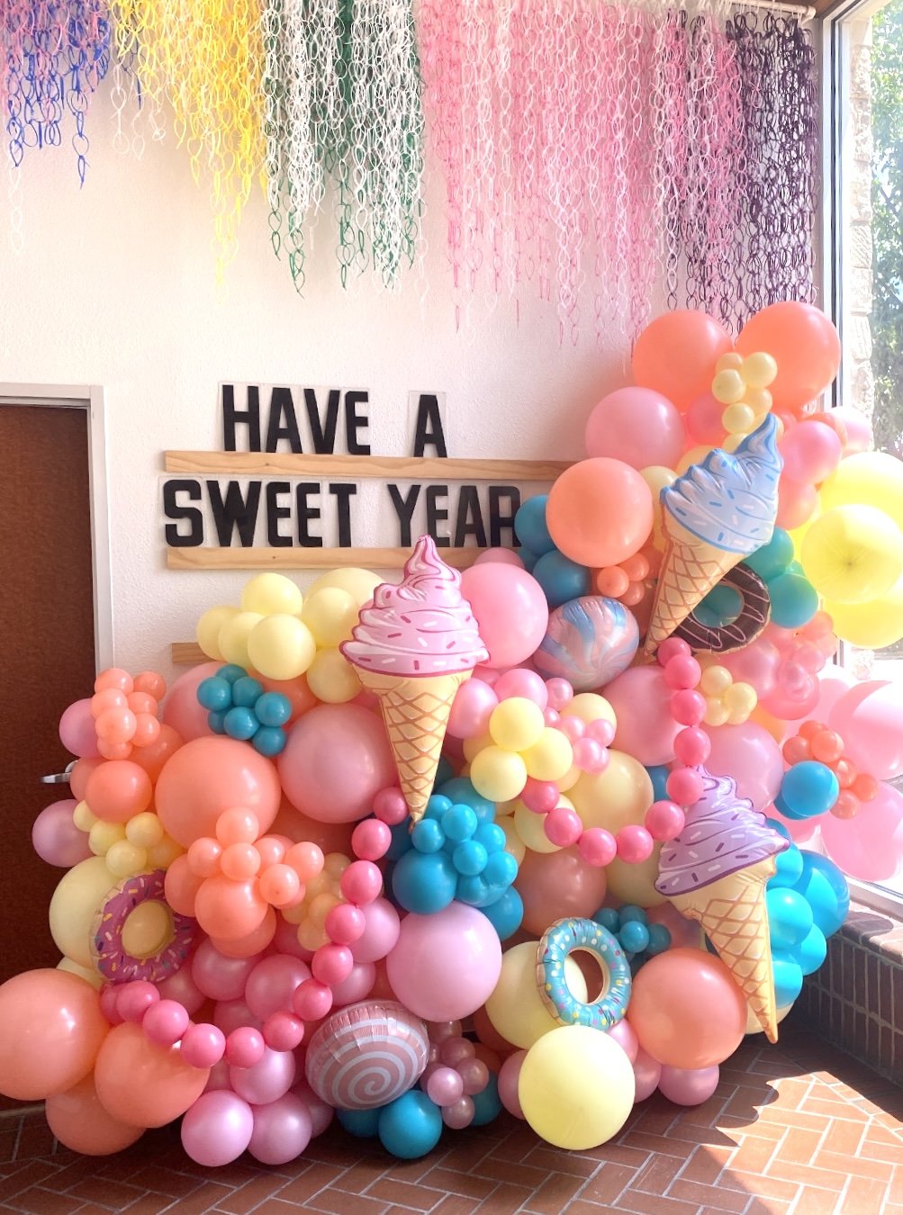 Organic Balloon Candy Wall