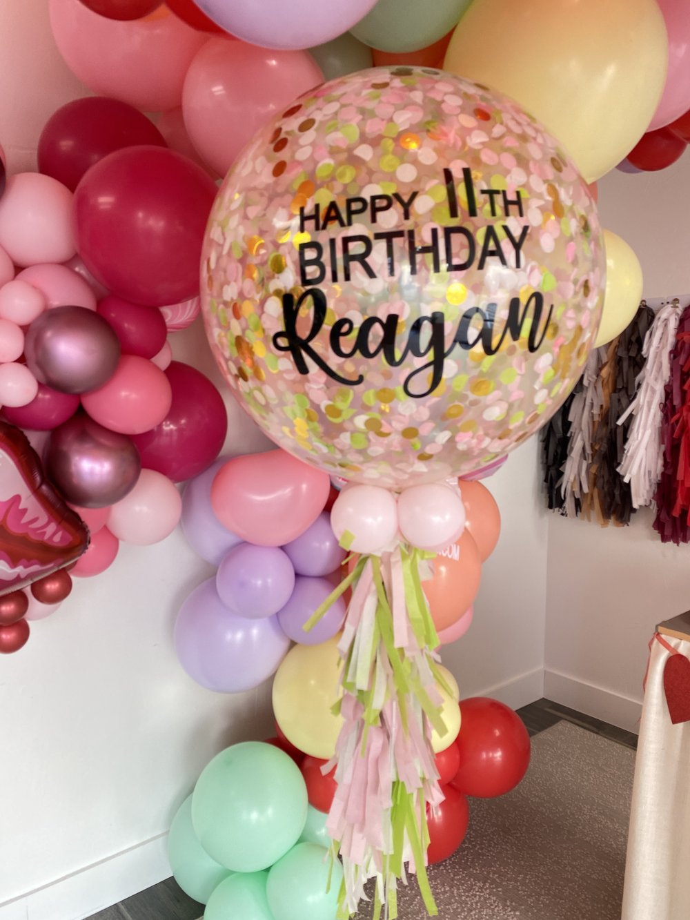 Pink Chic - Personalized Happy Birthday Balloon with Tassel