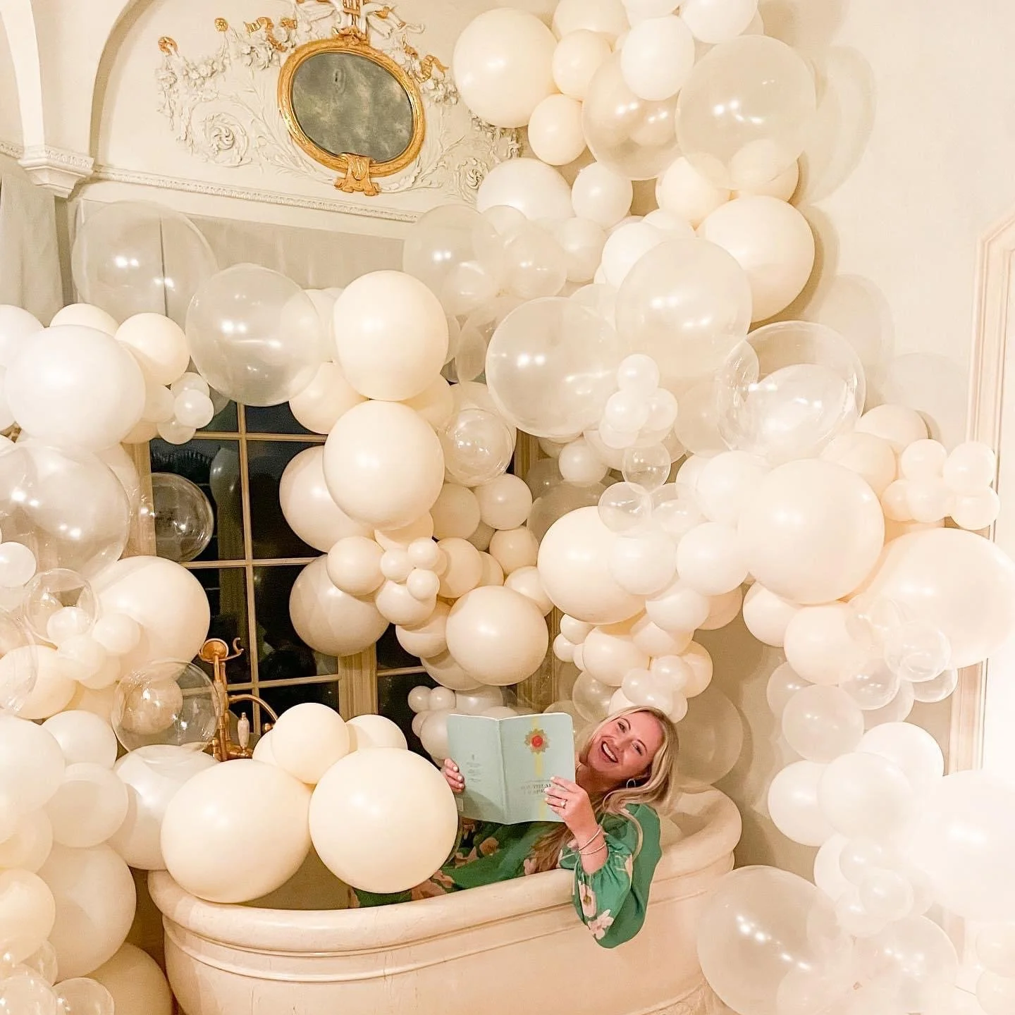 Luxury , unique photo backdrop for The Scout Guide volume 1 launch party.