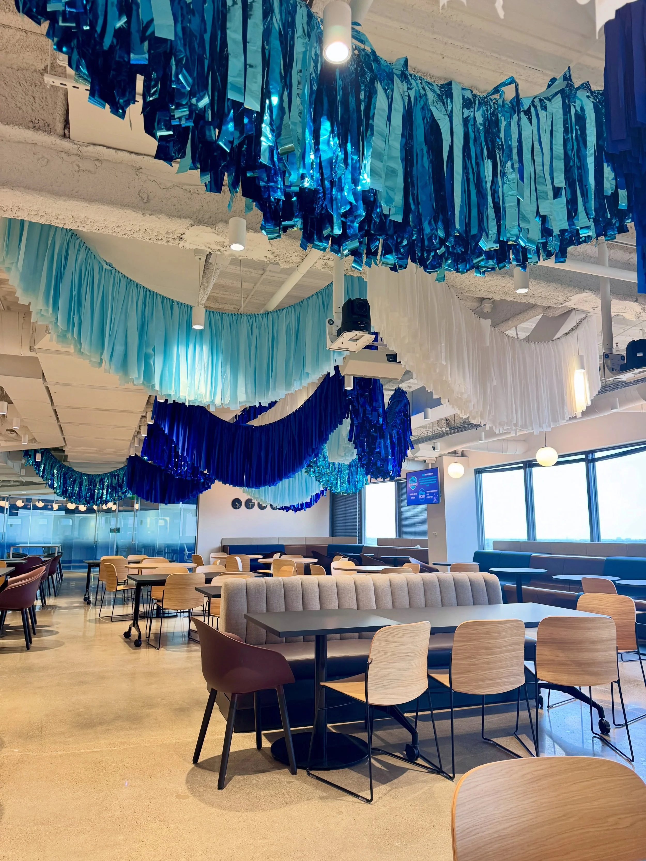 Corporate event d&eacute;cor should do more than fill a space&mdash;it should tell your brand&rsquo;s story.

For this installation, we combined an organic balloon garland with custom logo details, specialty balloon columns, and our signature custom 
