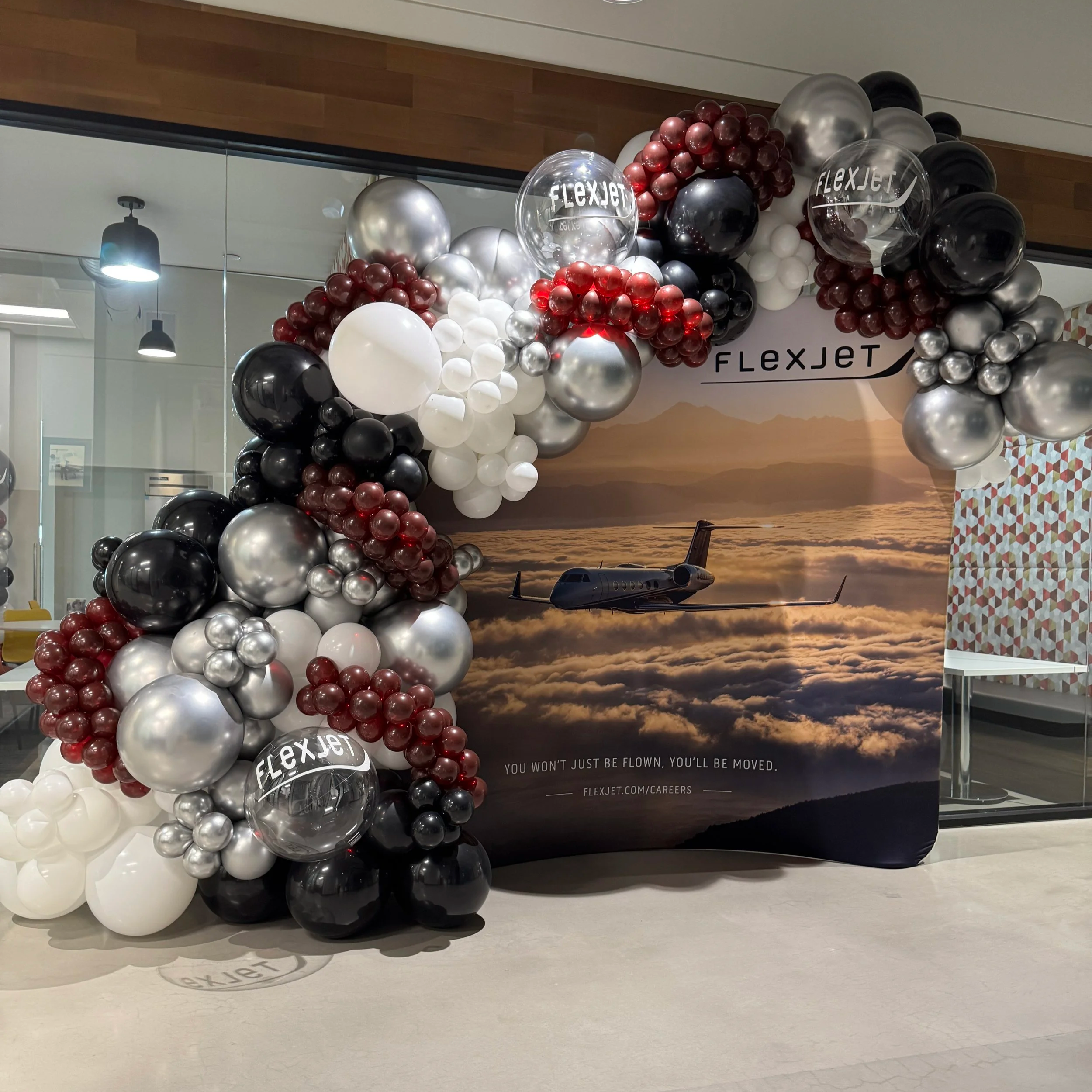 balloon photo backdrop event