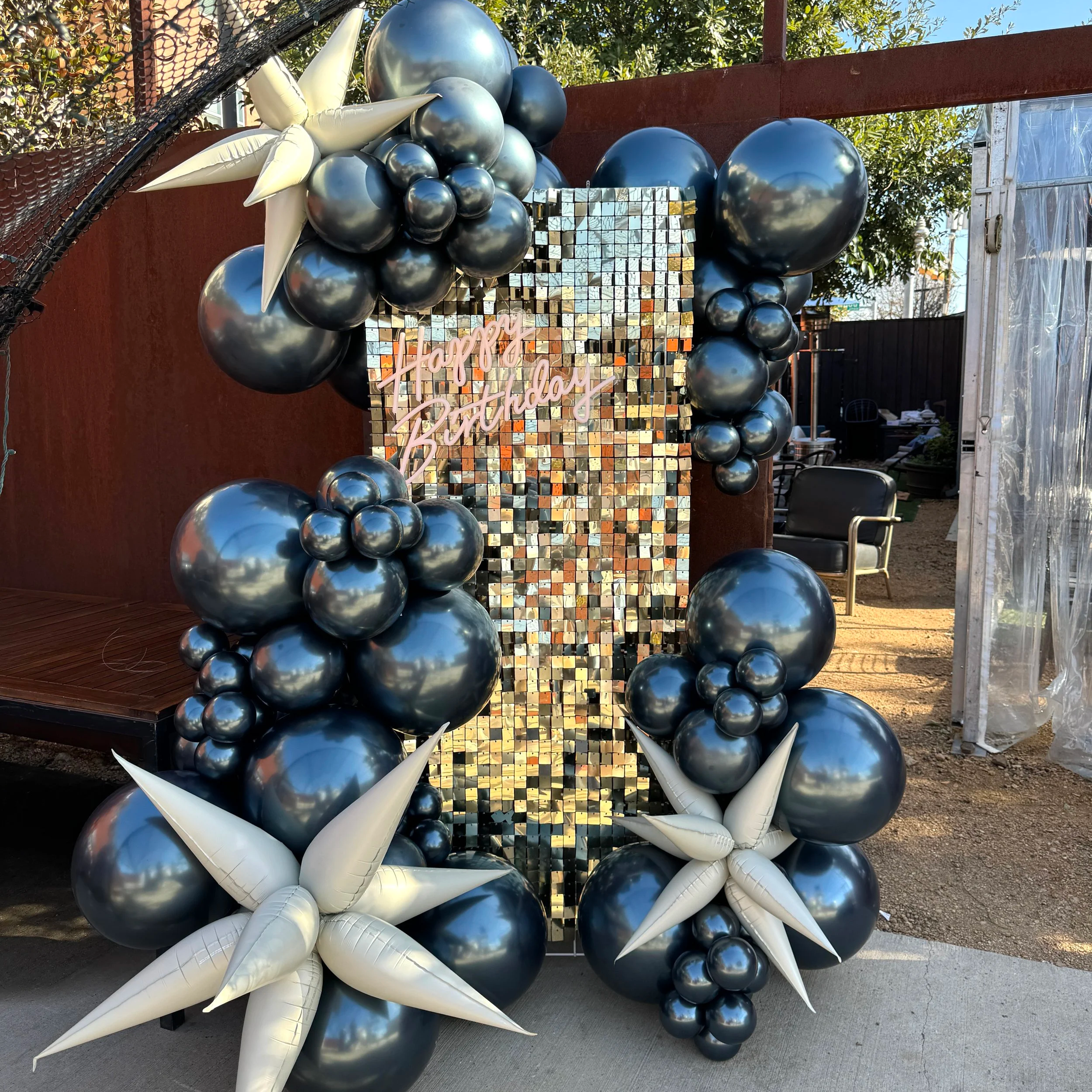 balloon photo backdrop event