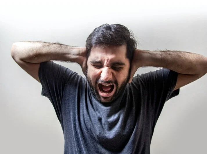 A man screaming. When stress feels overwhelming, where can men turn? Stress management for men through online therapy for men in Denver, CO, provides judgment-free support and proven techniques.