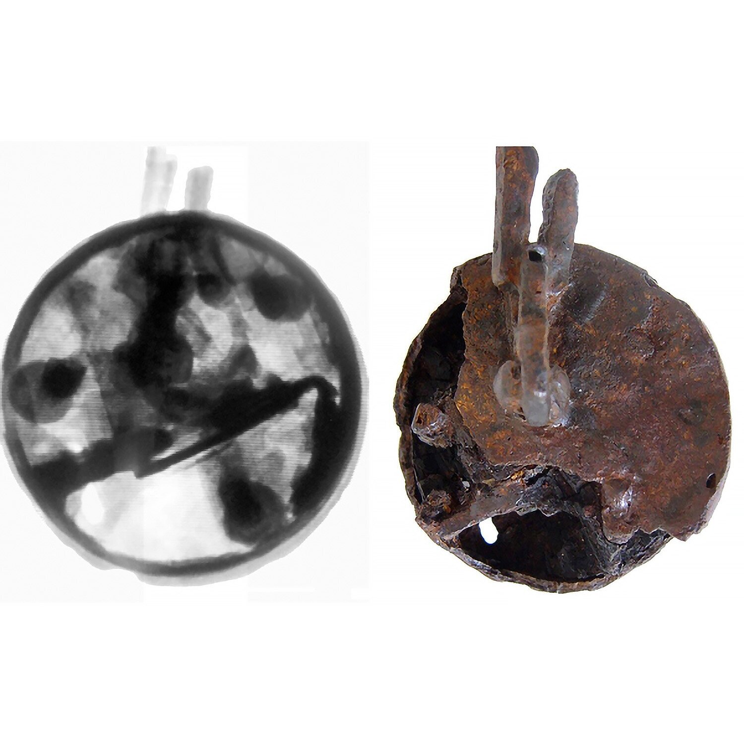  Radiografia RX di un lucchetto in ferro del sito di Zeugma (Turchia). Committente: IFEA 