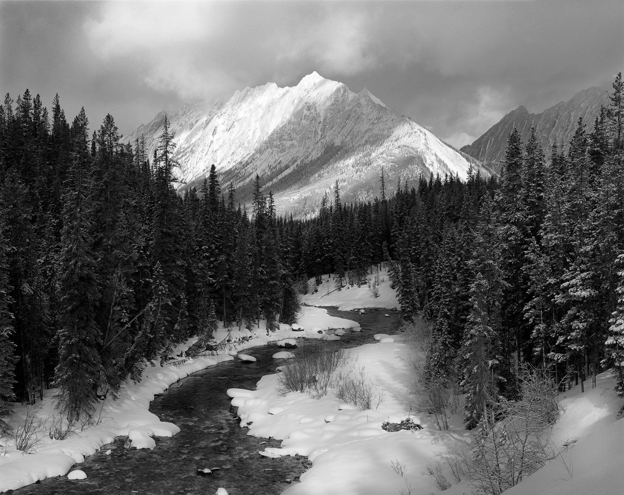 Colin Range, Maligne River. Ronald Brown Fine Art Photography.jpg