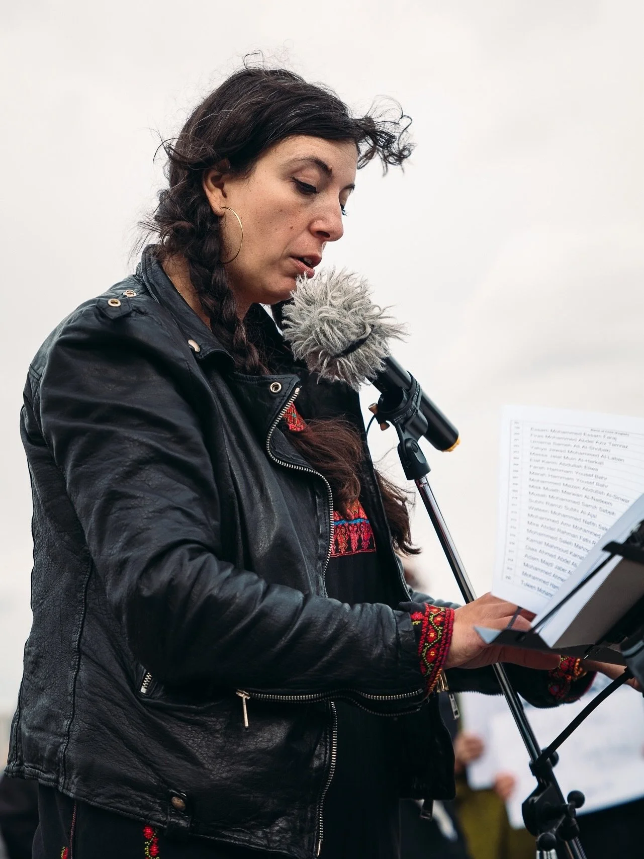 Today in Lewisham we gathered to peacefully walk without flags on the footpath collectively to recognise and mourn the many children murdered in G*za. To read a list of around 18,000 names which is only a fraction of the real number. A number that ri
