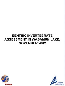 2003-Benthic Invertebrate Assessment in Wabamun Lake